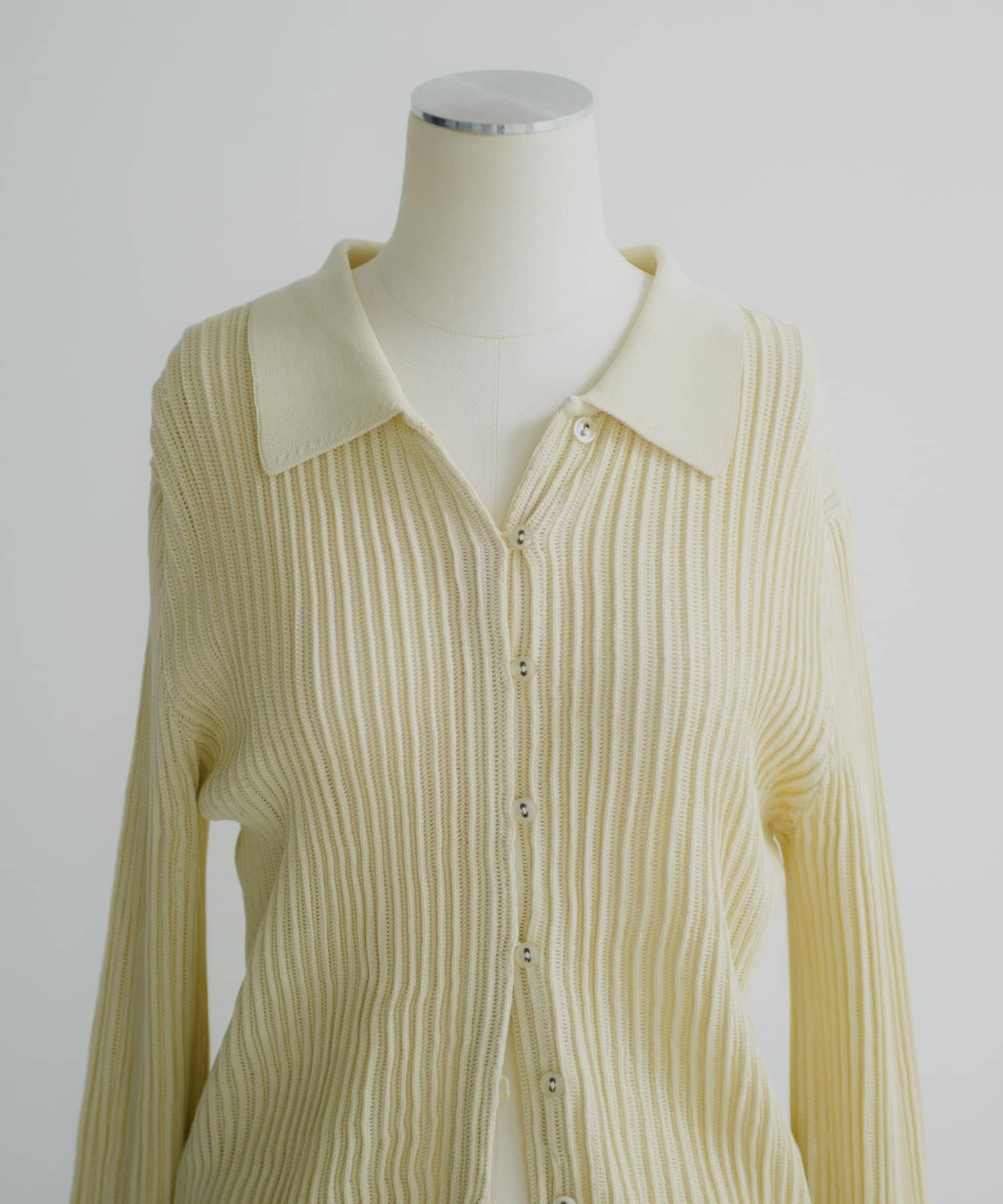 Pasterip(パセリ) Polo knit summer cardigan