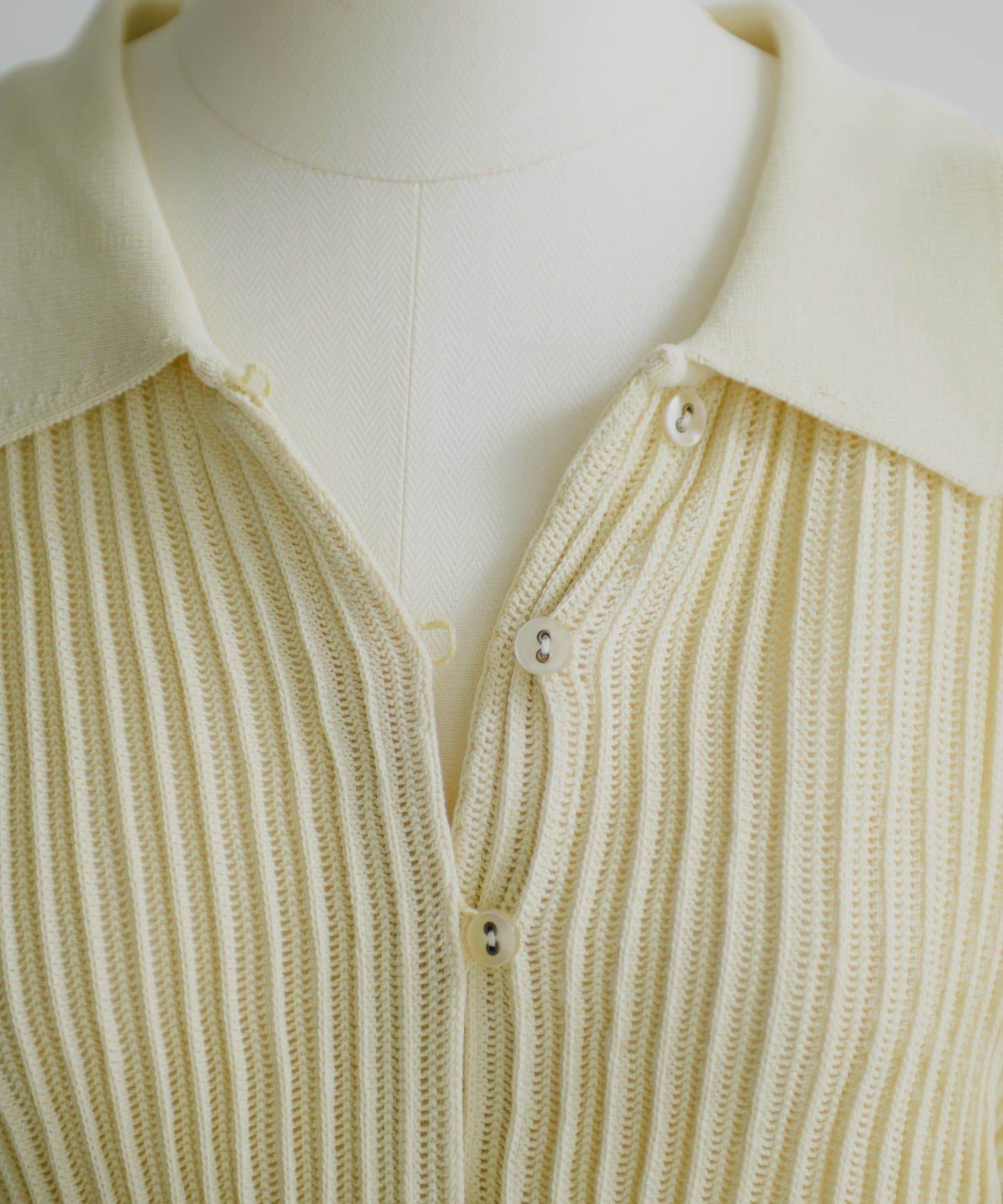 Pasterip(パセリ) Polo knit summer cardigan