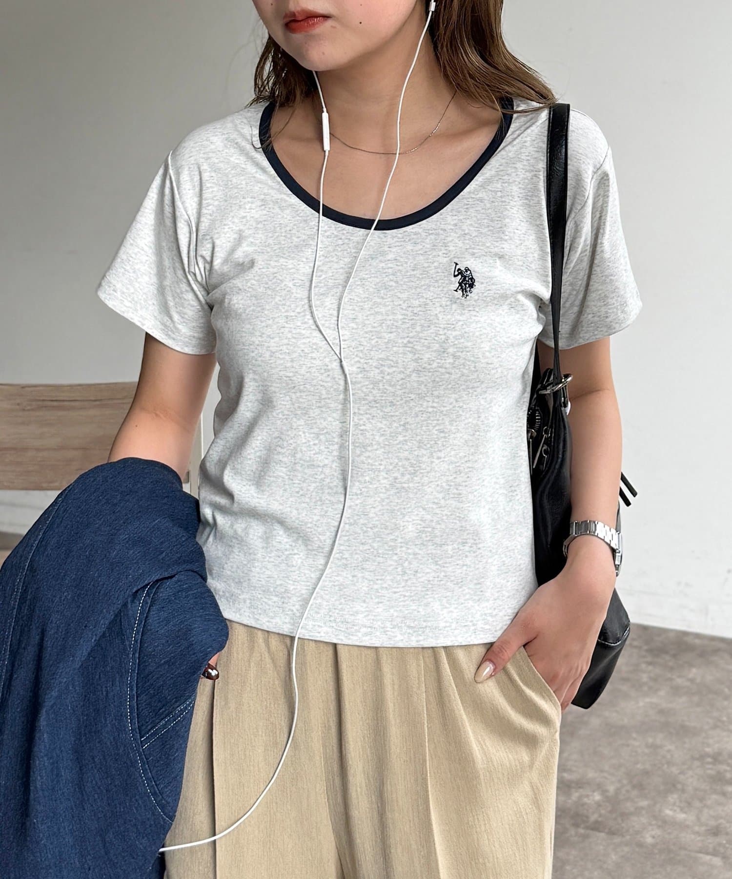 CPCM(シーピーシーエム) 【U.S. POLO ASSN.】UネックT