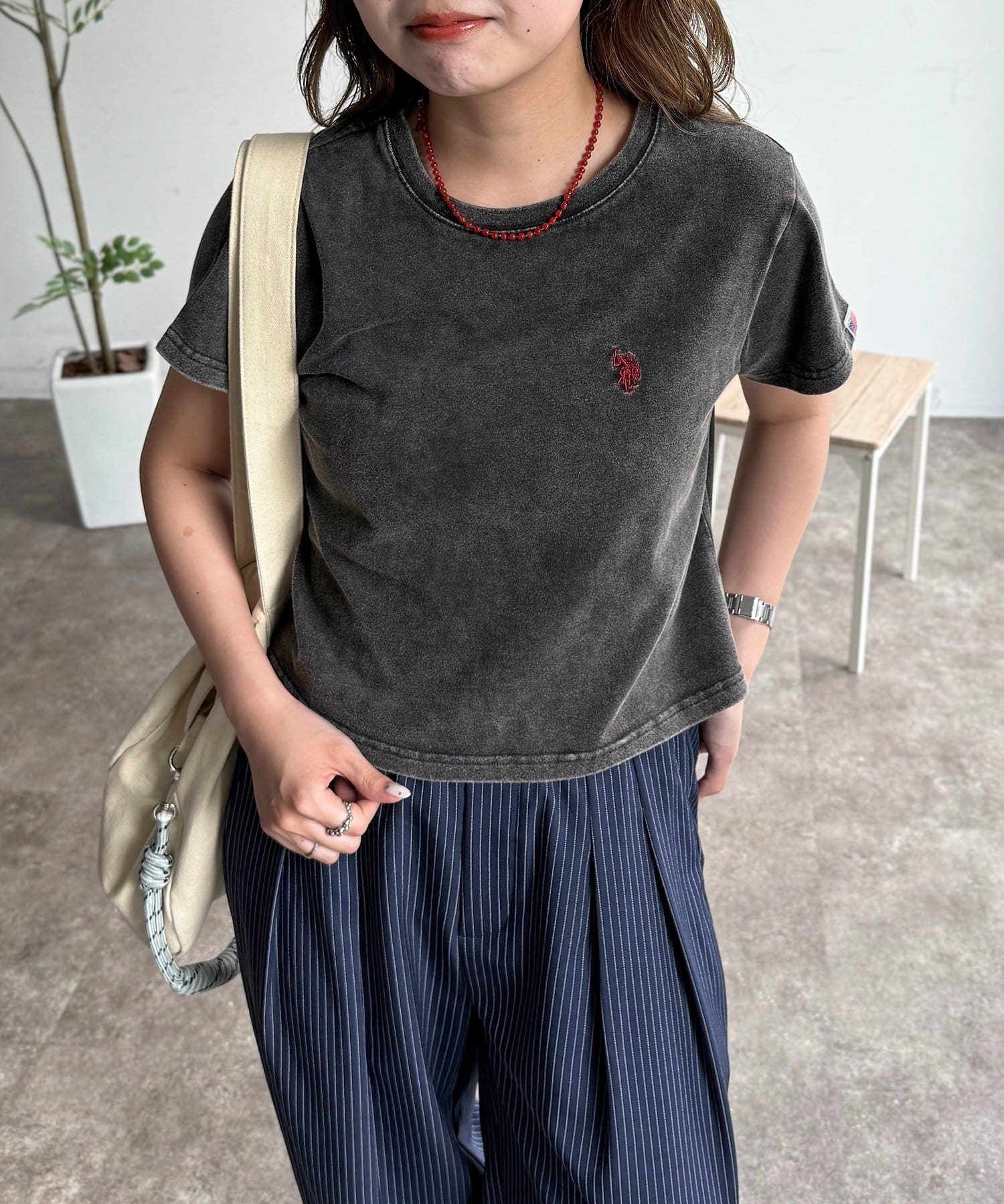 CPCM(シーピーシーエム) 【U.S. POLO ASSN.】クロップドT