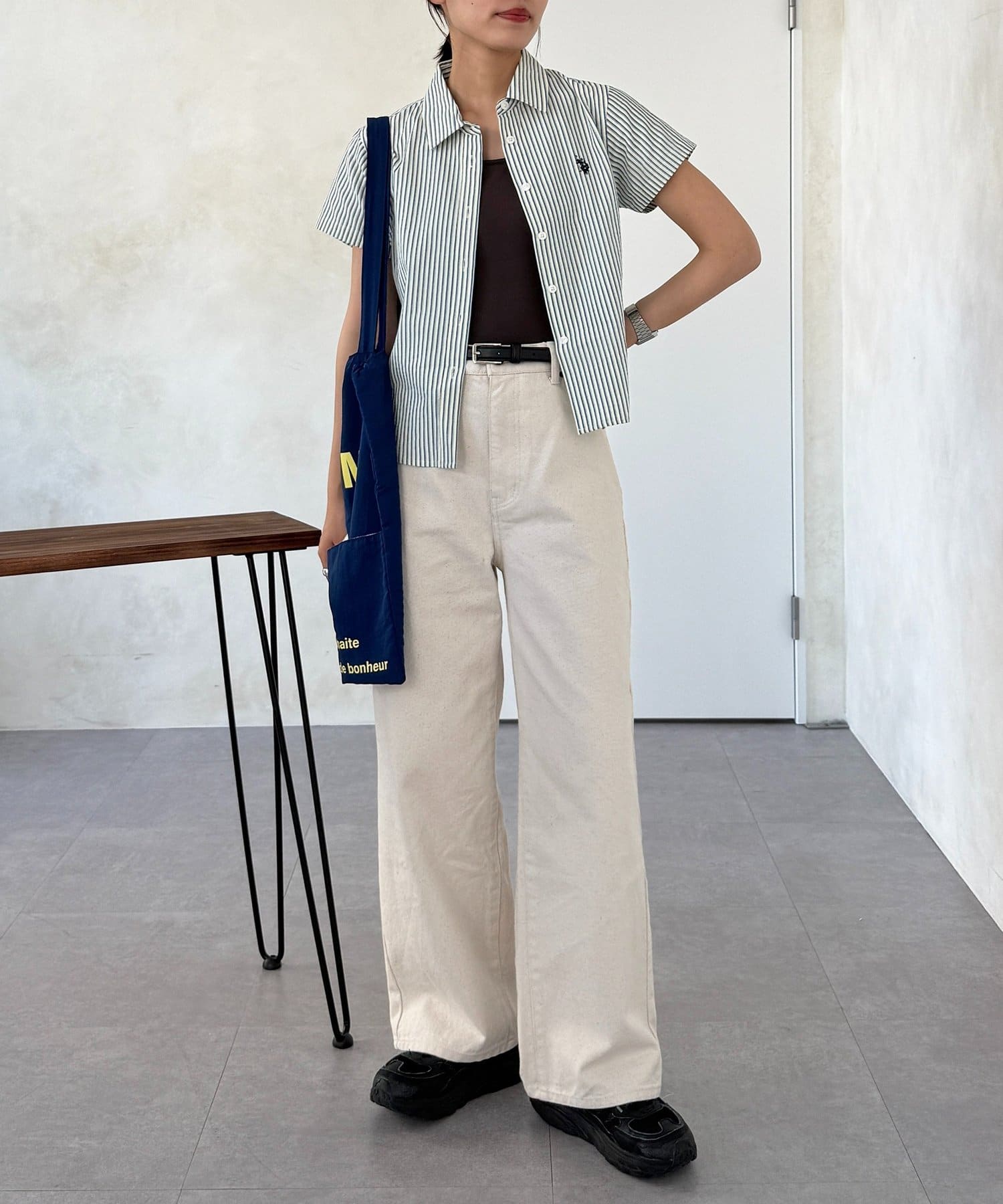 CPCM(シーピーシーエム) 【U.S. POLO ASSN.】シアサッカーミニシャツ