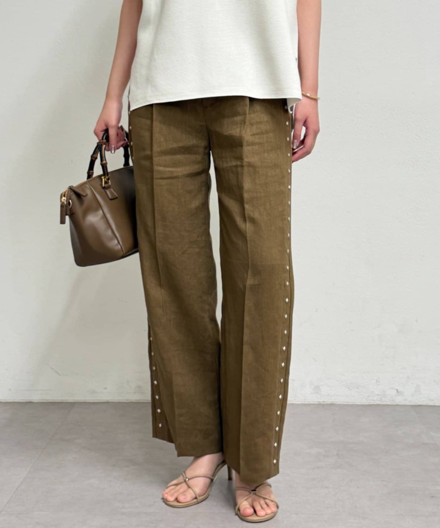 LOUNGEDRESS(ラウンジドレス) リネンスタッズパンツ