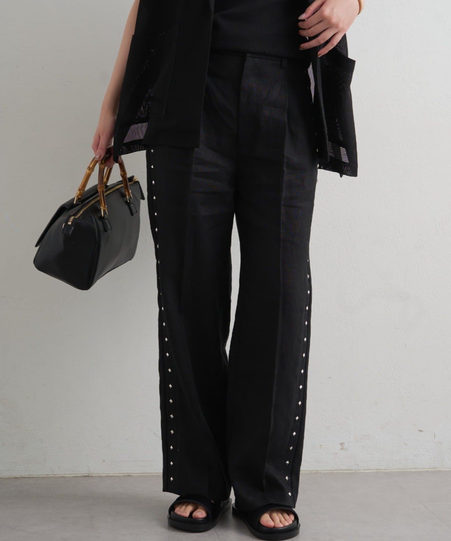 LOUNGEDRESS(ラウンジドレス) リネンスタッズパンツ