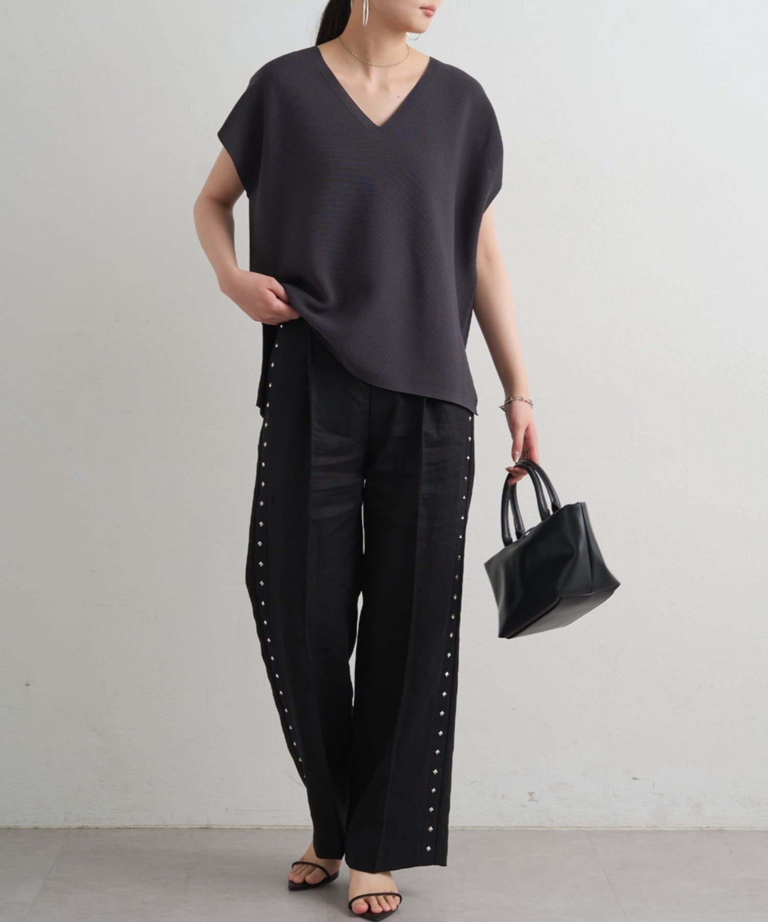 LOUNGEDRESS(ラウンジドレス) リネンスタッズパンツ