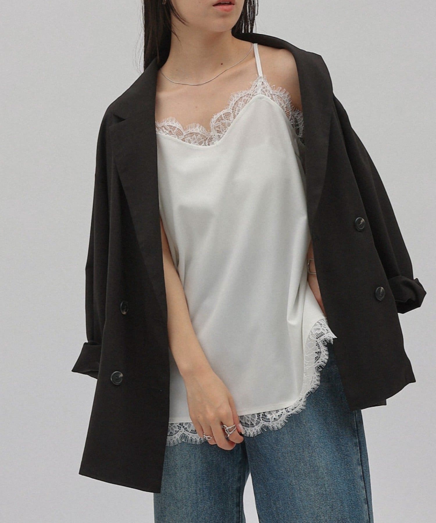 COLONY 2139(コロニー トゥーワンスリーナイン) アイラッシュレース付キャミチュニック