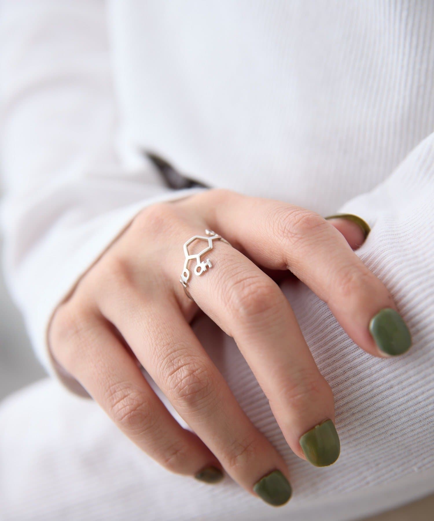 ear PAPILLONNER(イア パピヨネ) 《WEB限定》化学構造式リング