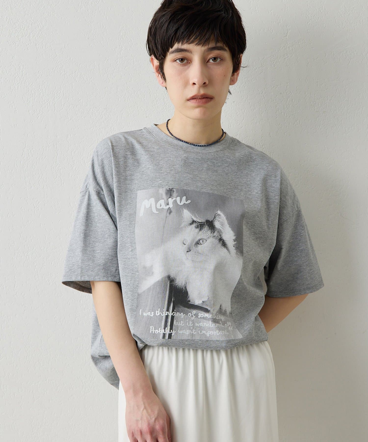 Whim Gazette(ウィム ガゼット) 【THE PAUSE】CATフォトTシャツ