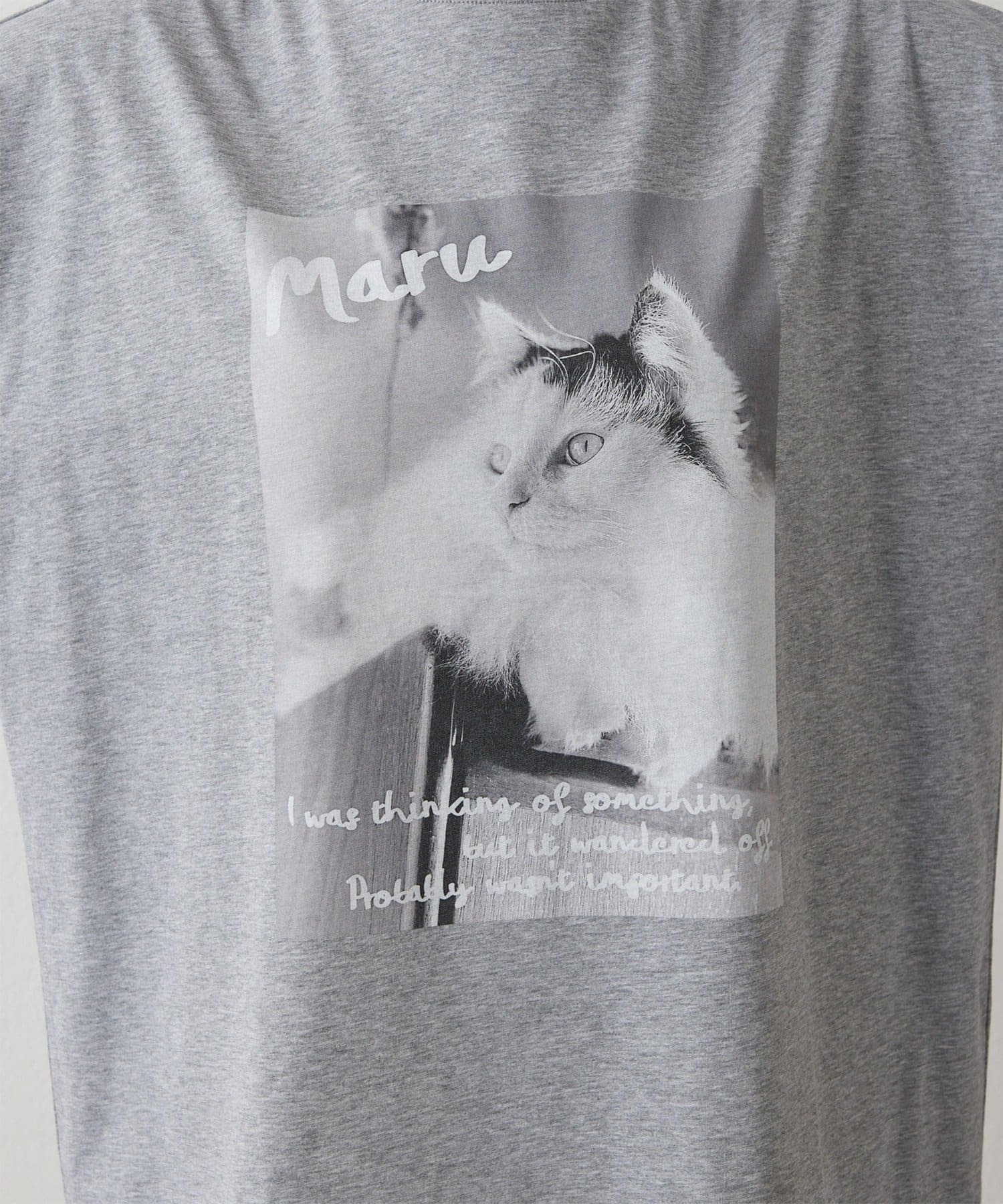 Whim Gazette(ウィム ガゼット) 【THE PAUSE】CATフォトTシャツ