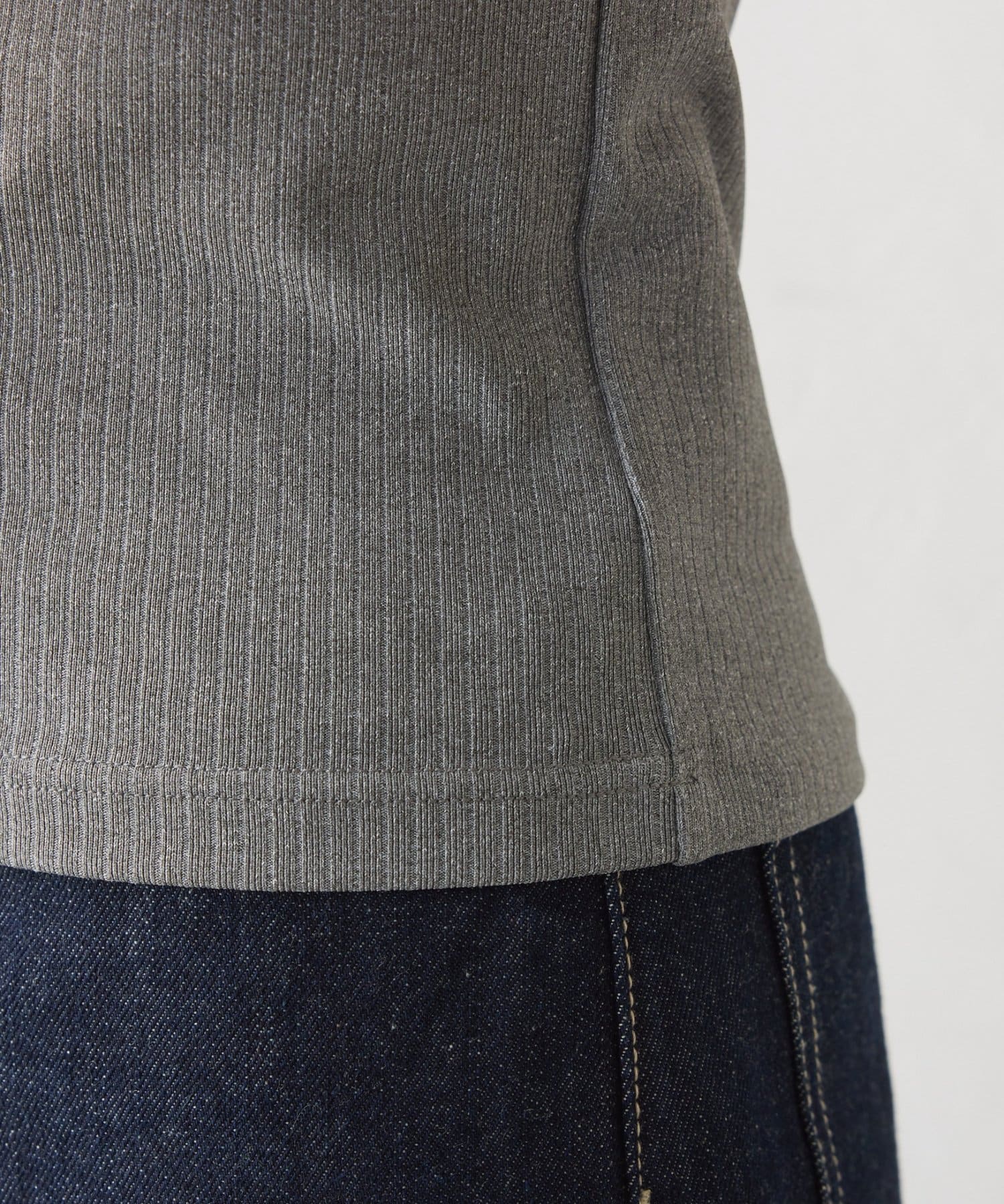 COLONY 2139(コロニー トゥーワンスリーナイン) 多機能やわらかリブ半袖Tシャツ