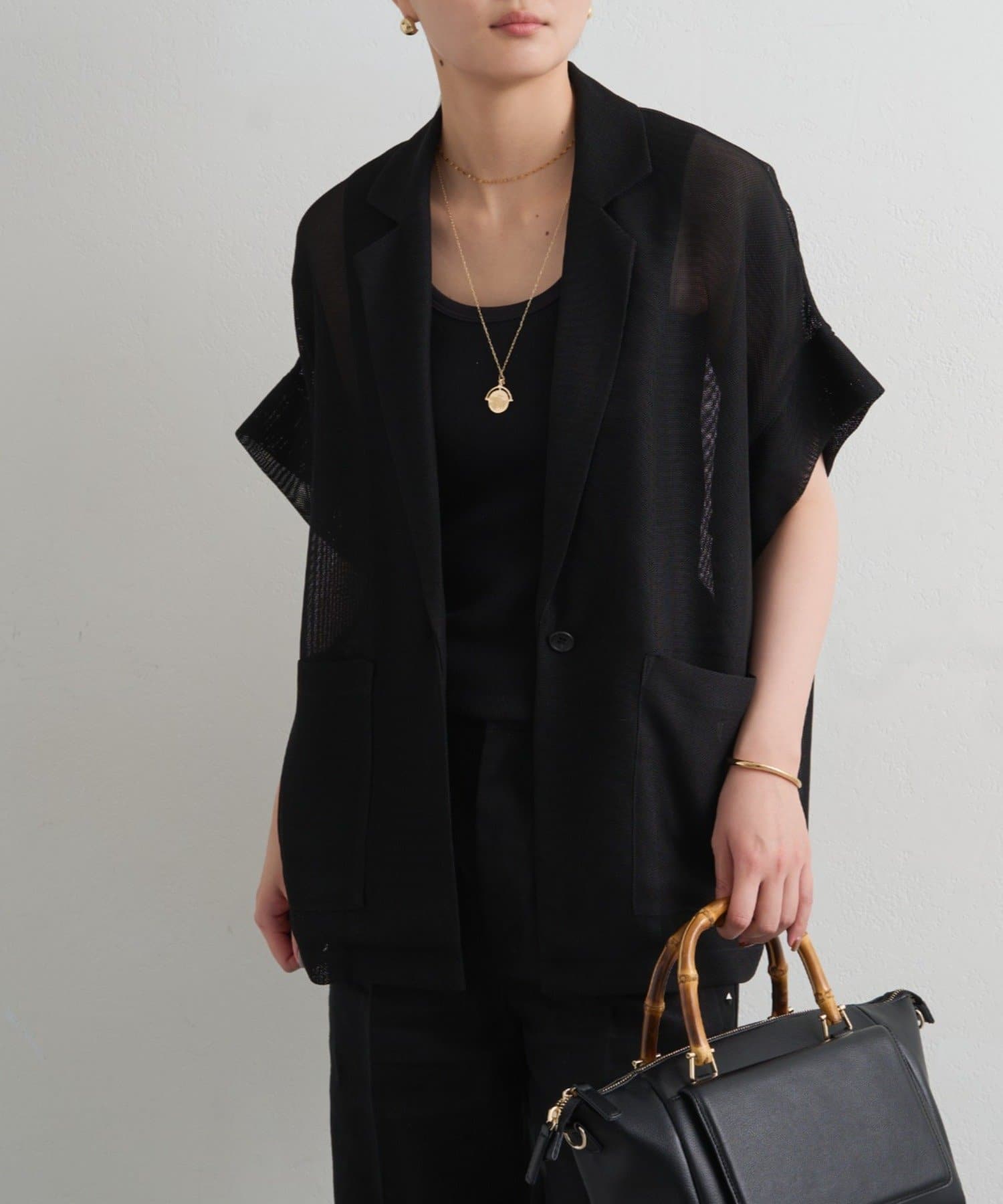 LOUNGEDRESS(ラウンジドレス) 半袖メッシュジャケット