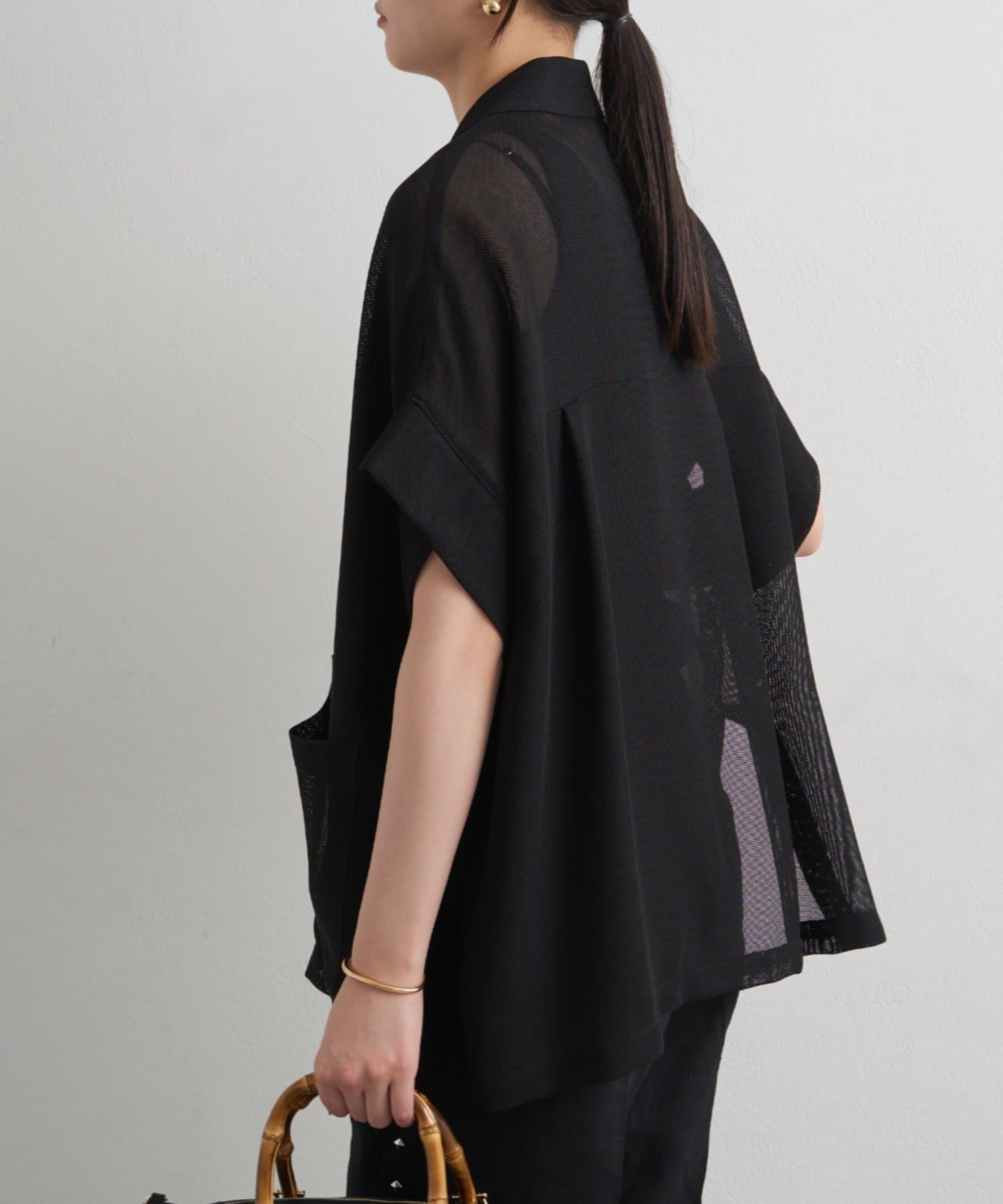 LOUNGEDRESS(ラウンジドレス) 半袖メッシュジャケット