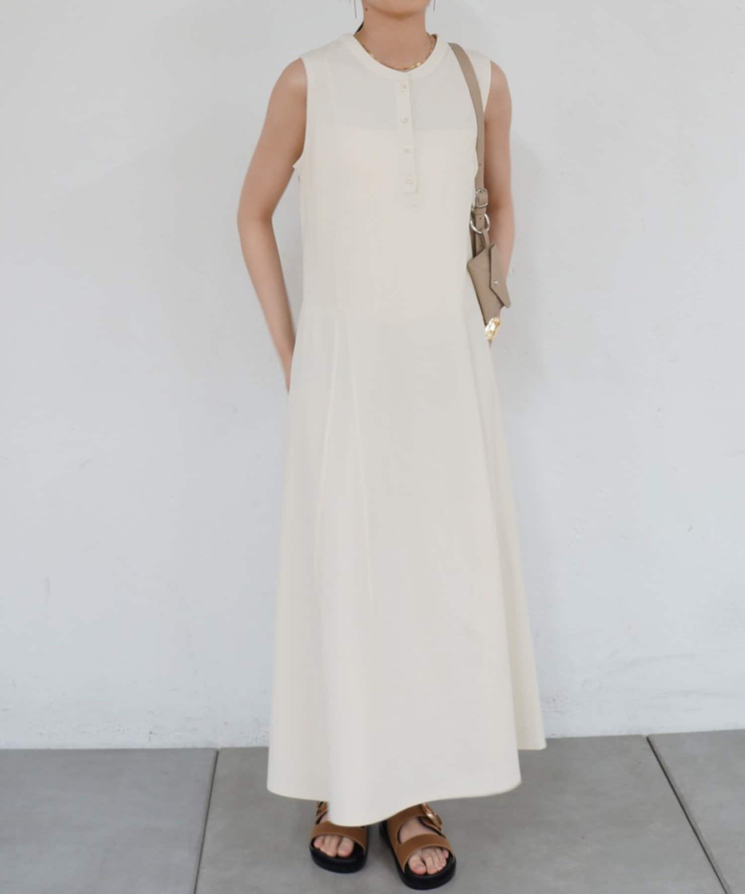 LOUNGEDRESS(ラウンジドレス) 前後2wayヘンリーフレアカットワンピース