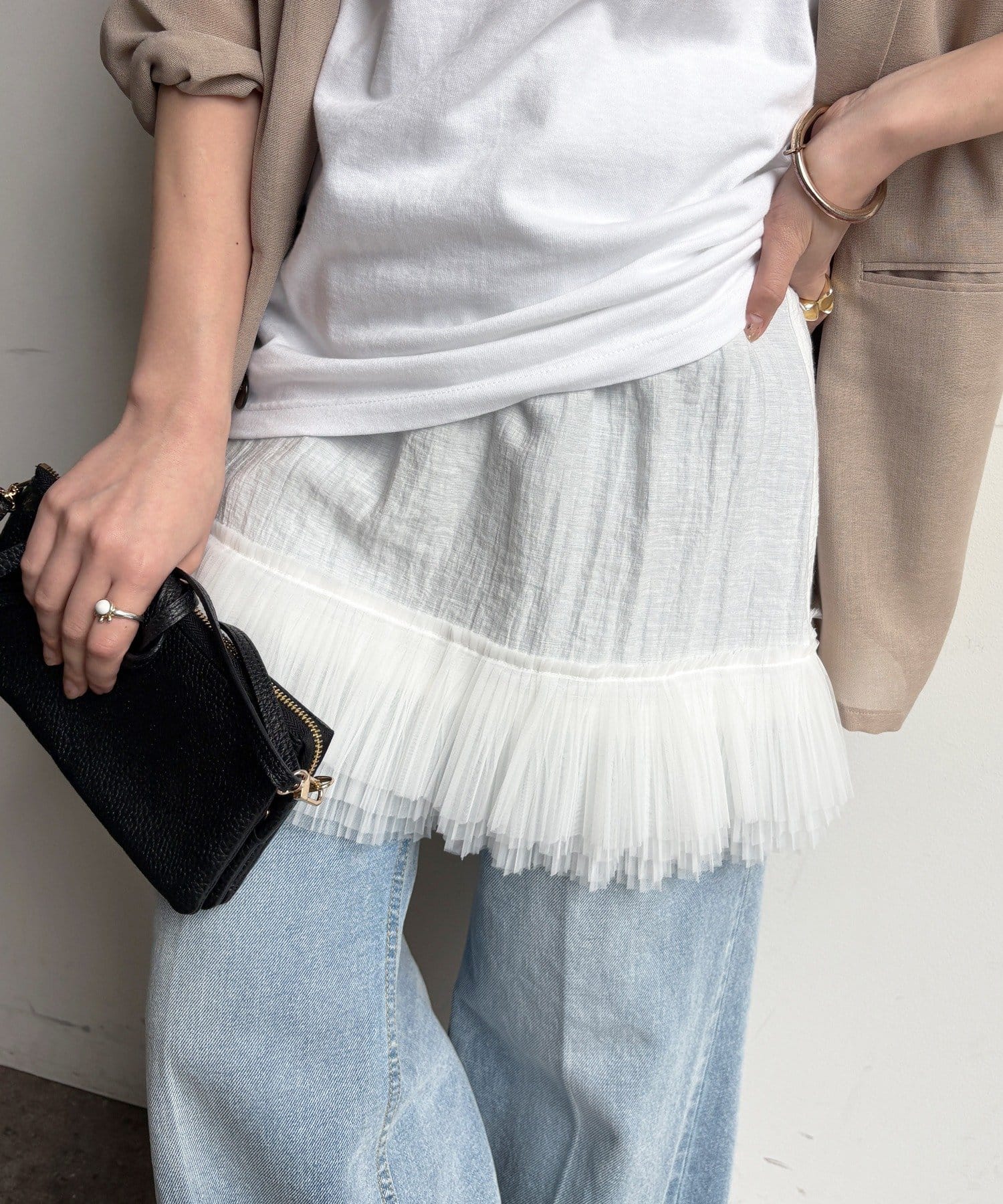 DOUDOU(ドゥドゥ) マルチWAYフリルトップス