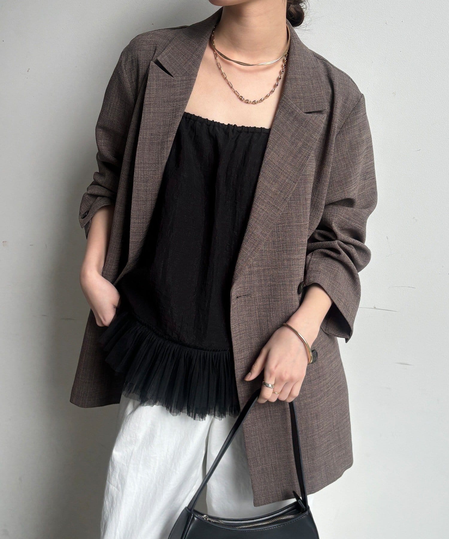 DOUDOU(ドゥドゥ) マルチWAYフリルトップス