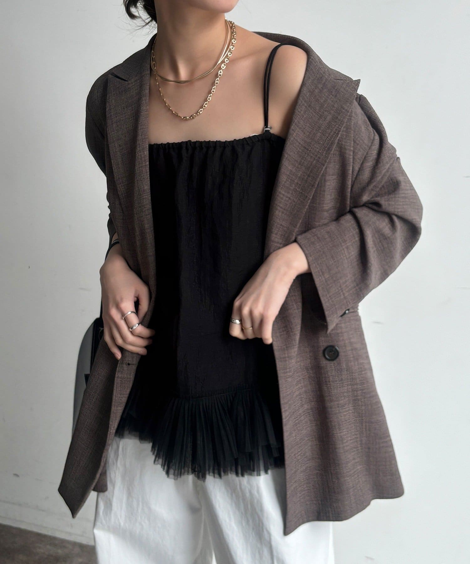 DOUDOU(ドゥドゥ) マルチWAYフリルトップス