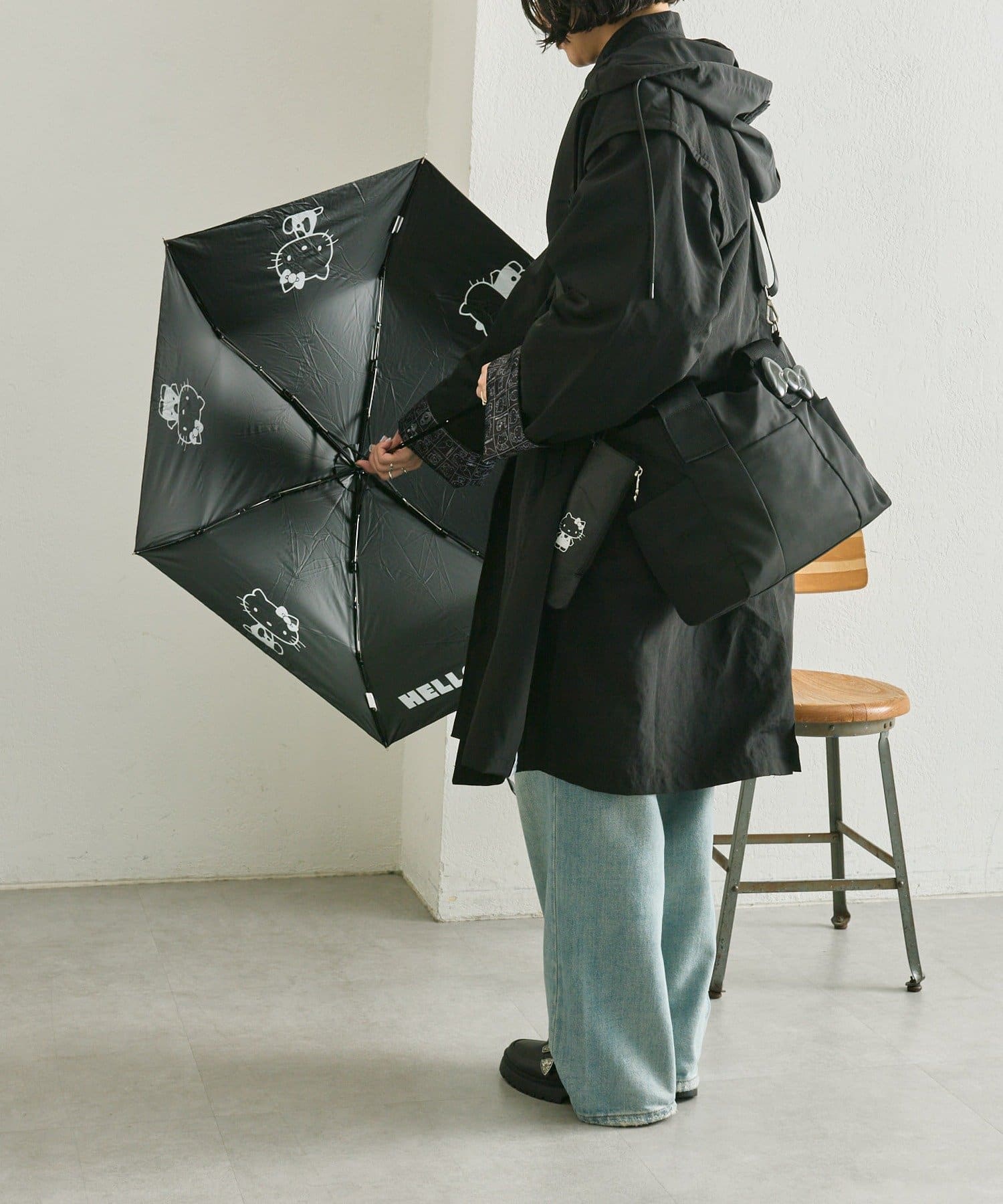 ear PAPILLONNER(イア パピヨネ) 【HELLO KITTY（ハローキティ）×ear】レインコート《2WAY》