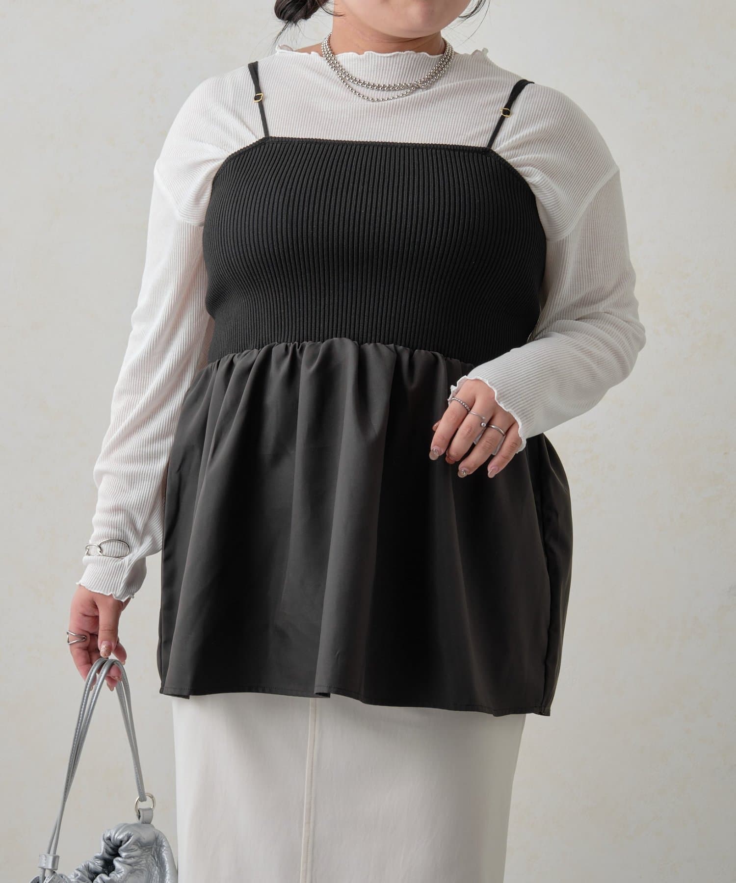 Jena　espace merveilleux(ジェナ　エスパスメルヴェイユ) 【さわ企画】【WEB限定】シアーセットビスチェ