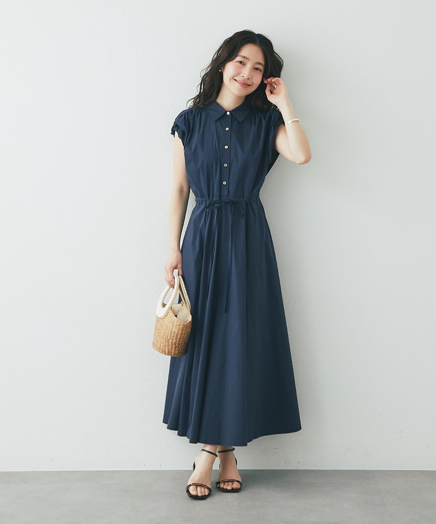 La boutique BonBon(ラブティックボンボン) フレンチバルーンスリーブワンピース