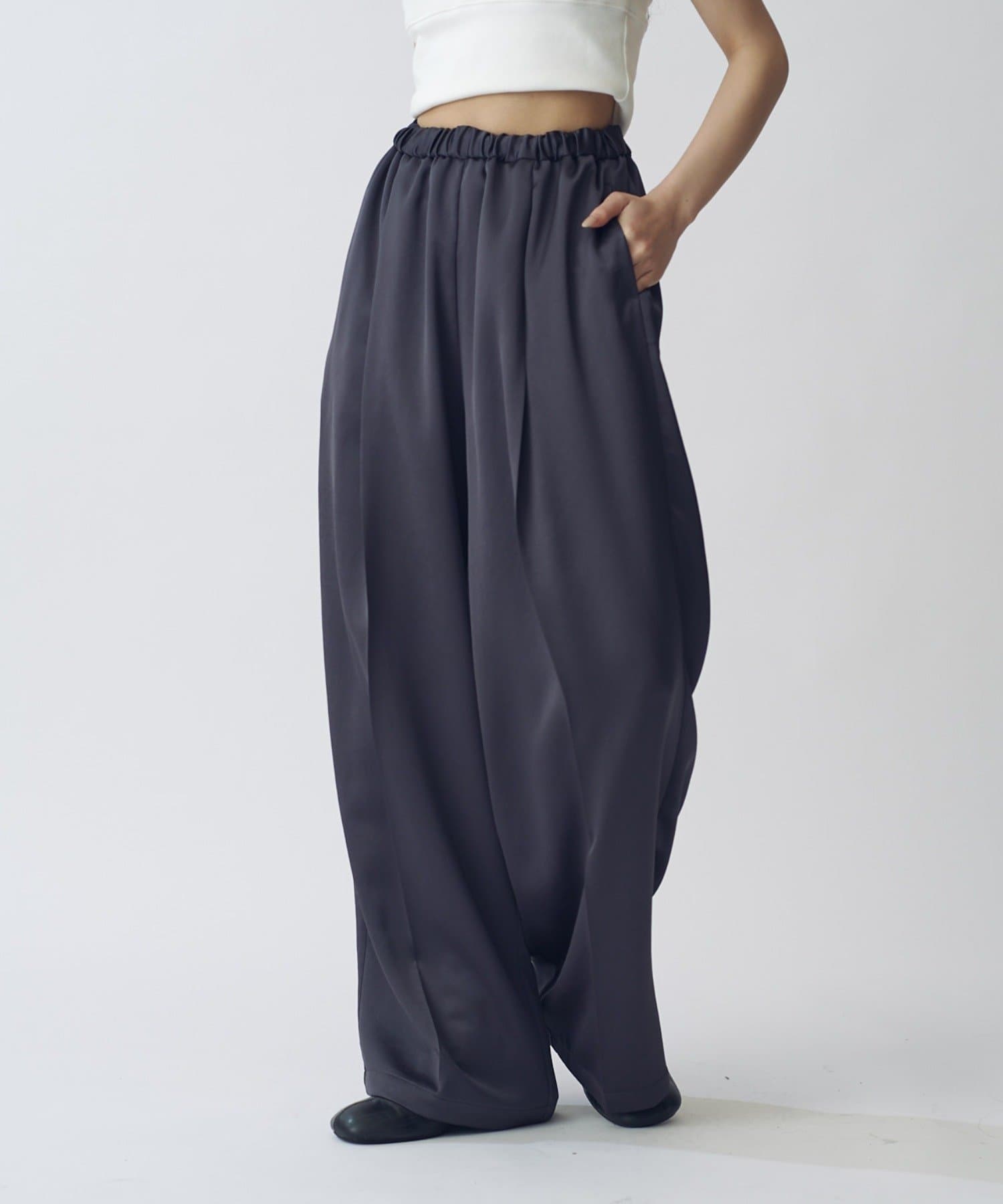 Lui's(ルイス) ヴィンテージサテンイージーパンツ