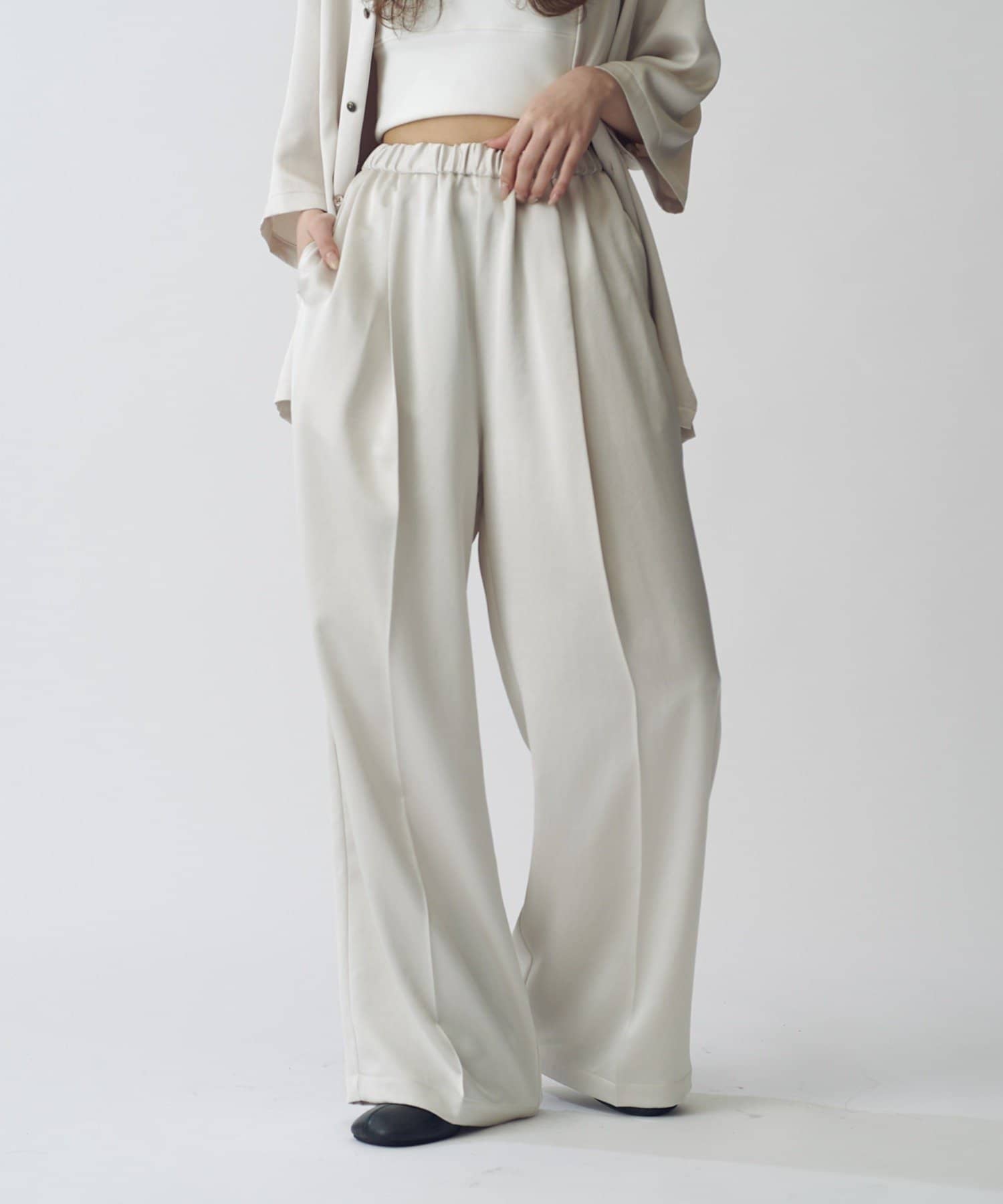 Lui's(ルイス) ヴィンテージサテンイージーパンツ