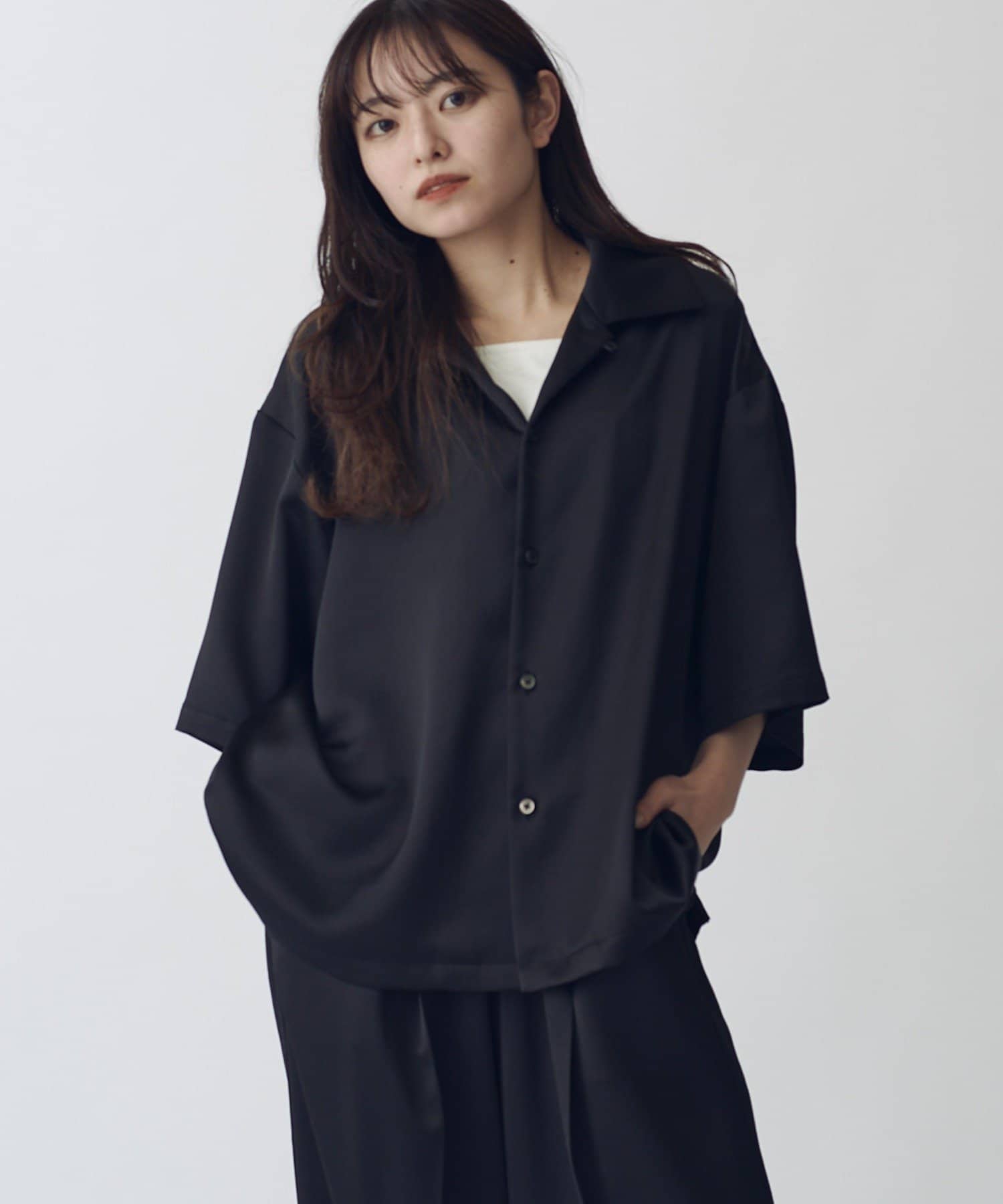 Lui's(ルイス) ヴィンテージサテンボクシーショトスリーブ