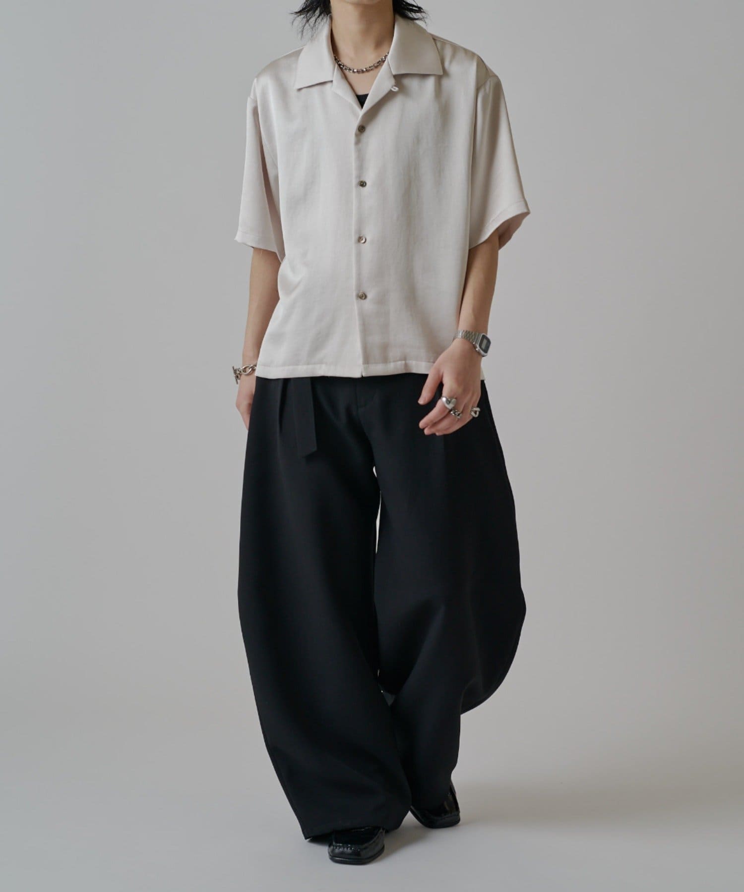 Lui's(ルイス) ヴィンテージサテンボクシーショトスリーブ