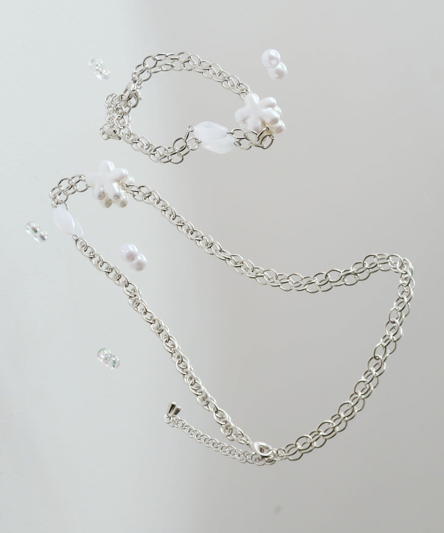 Kastane(カスタネ) 【fiw./3.12(木)12:00発売/WEB先行】シェルフラワーネックレス