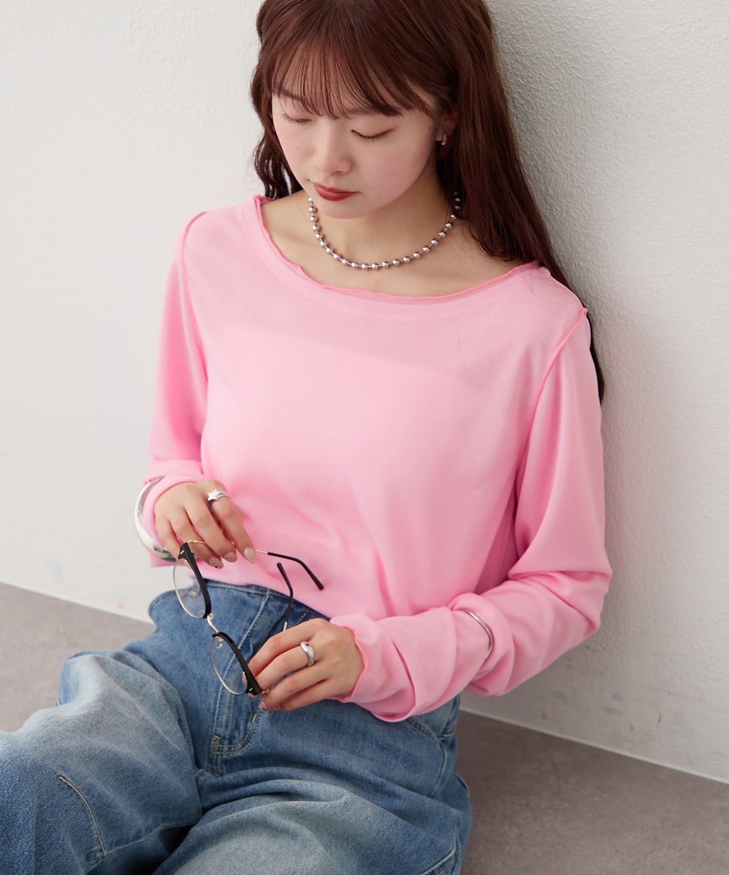 mystic(ミスティック) レイヤードシアーロンT