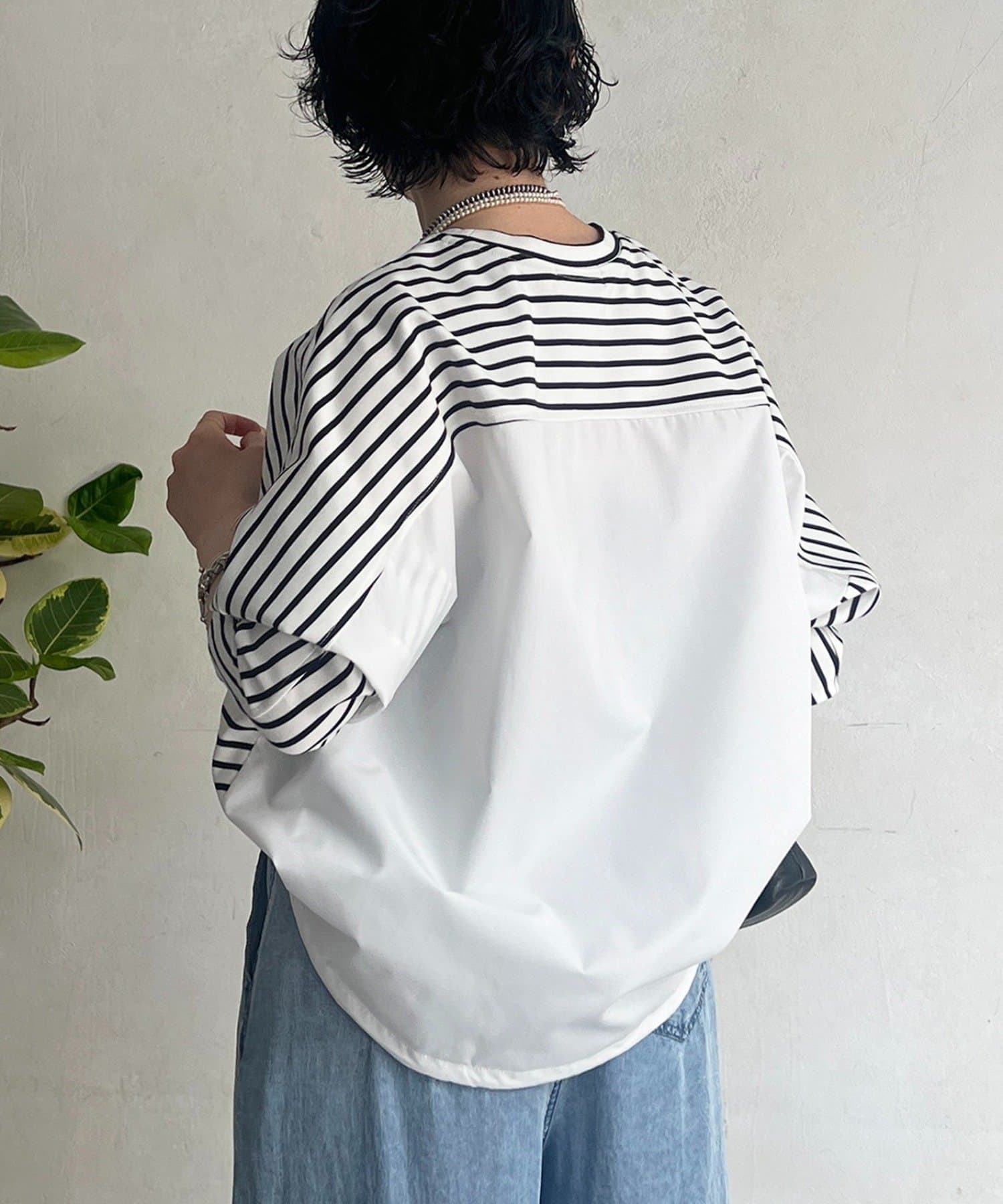 un dix cors(アンディコール) ポンチローマバック切り替えプルオーバー