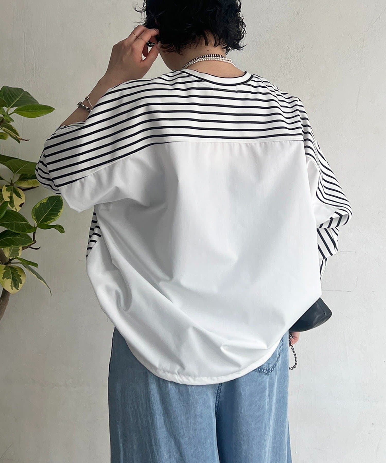 un dix cors(アンディコール) ポンチローマバック切り替えプルオーバー