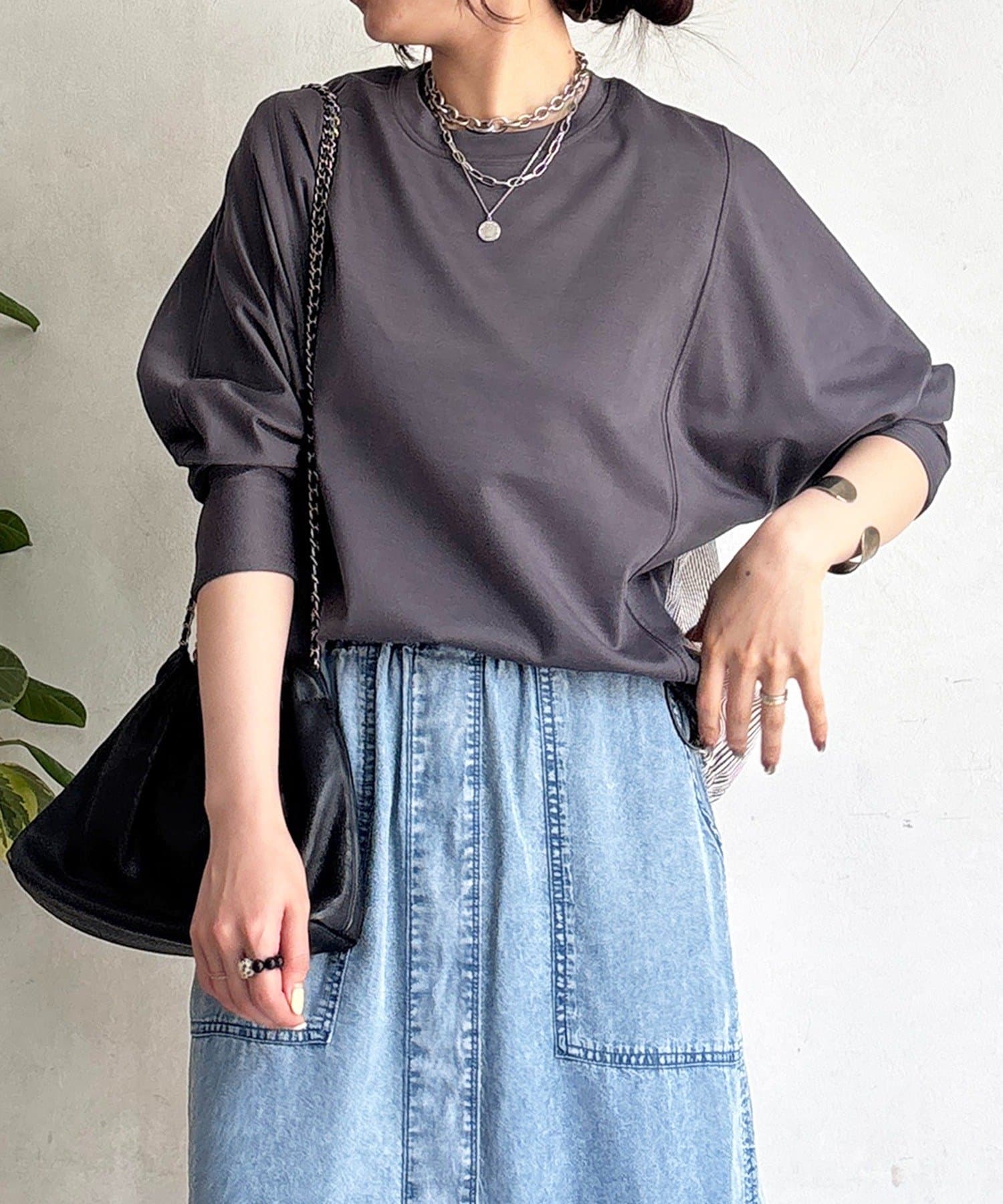 un dix cors(アンディコール) ポンチローマバック切り替えプルオーバー