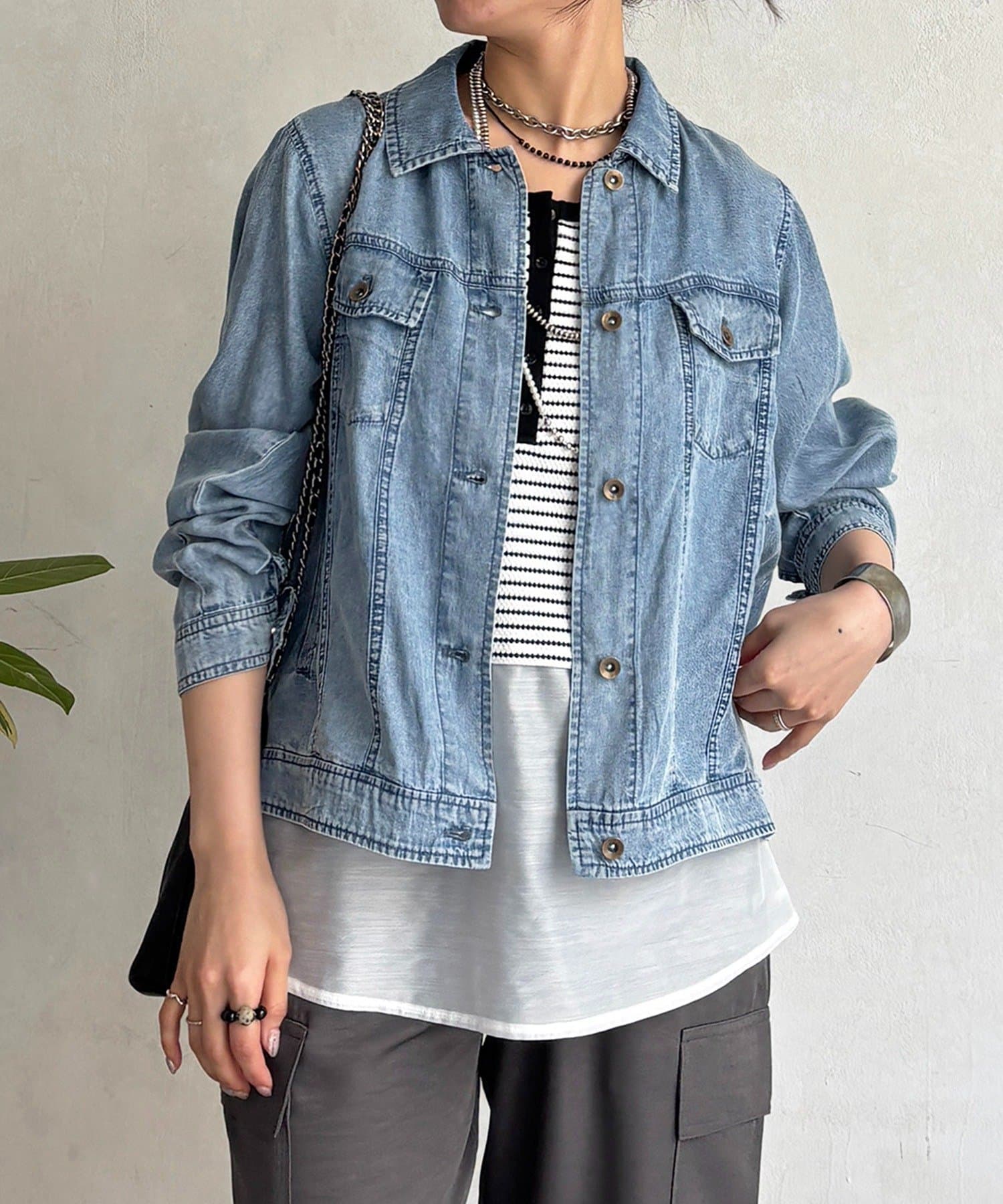 un dix cors(アンディコール) パウダーデニムジャケット