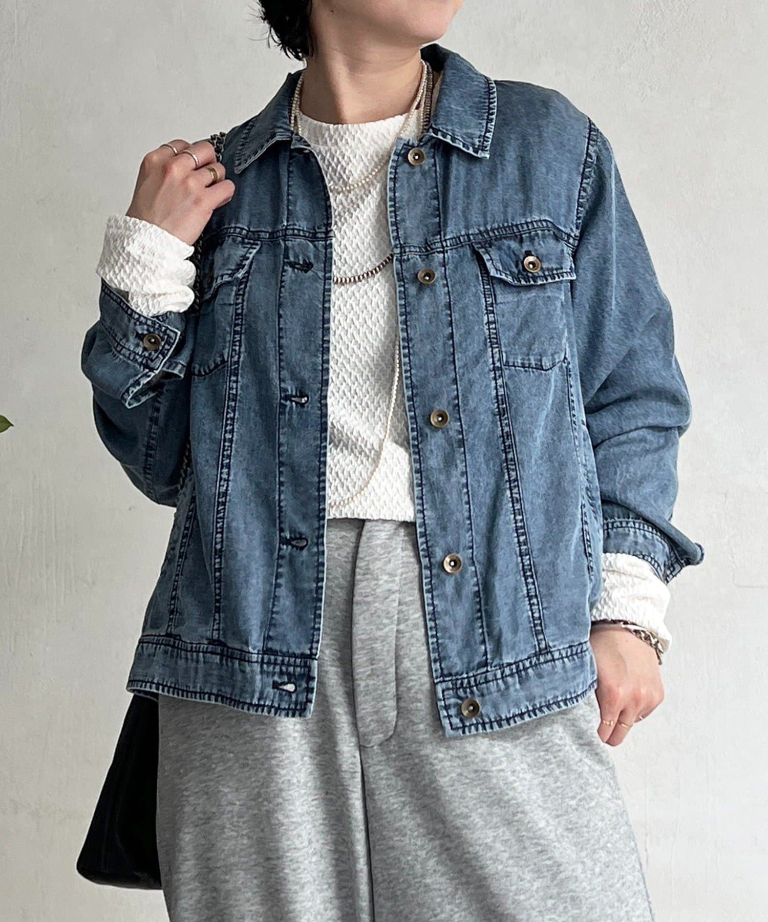 un dix cors(アンディコール) パウダーデニムジャケット