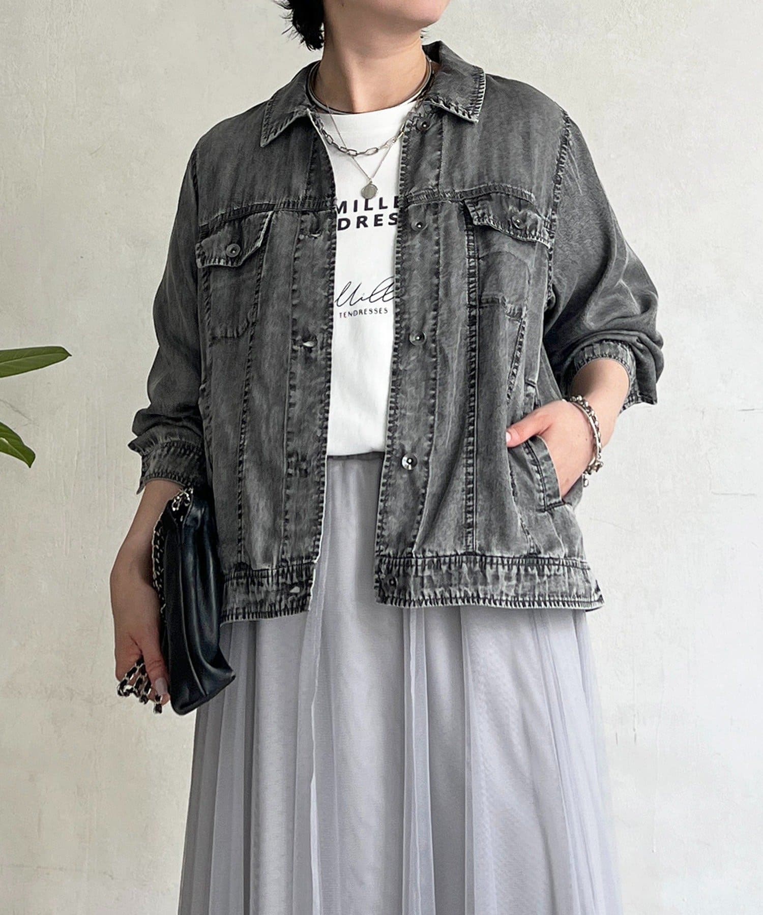 un dix cors(アンディコール) パウダーデニムジャケット