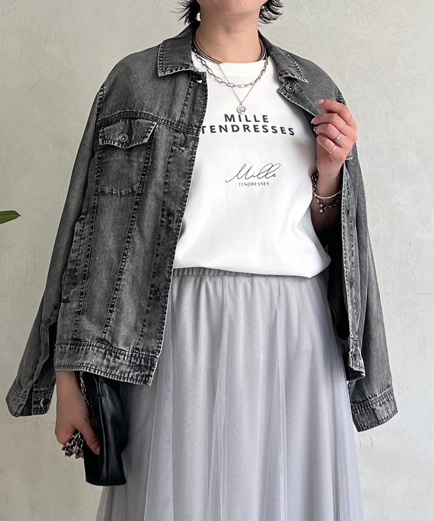 un dix cors(アンディコール) パウダーデニムジャケット