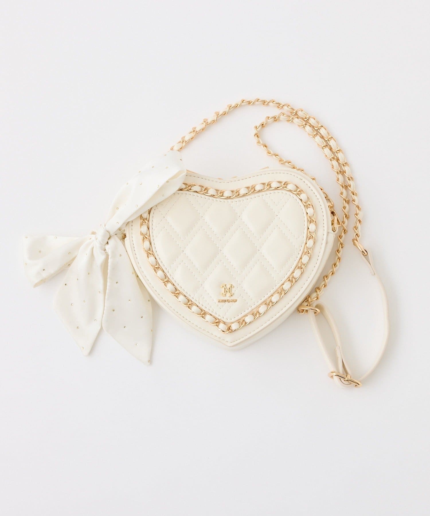 NICE CLAUP / OLIVE des OLIVE OUTLET(ナイスクラップ  / オリーブ デ オリーブ アウトレット) 【one after anoter】チェーントリミングハートバッグ