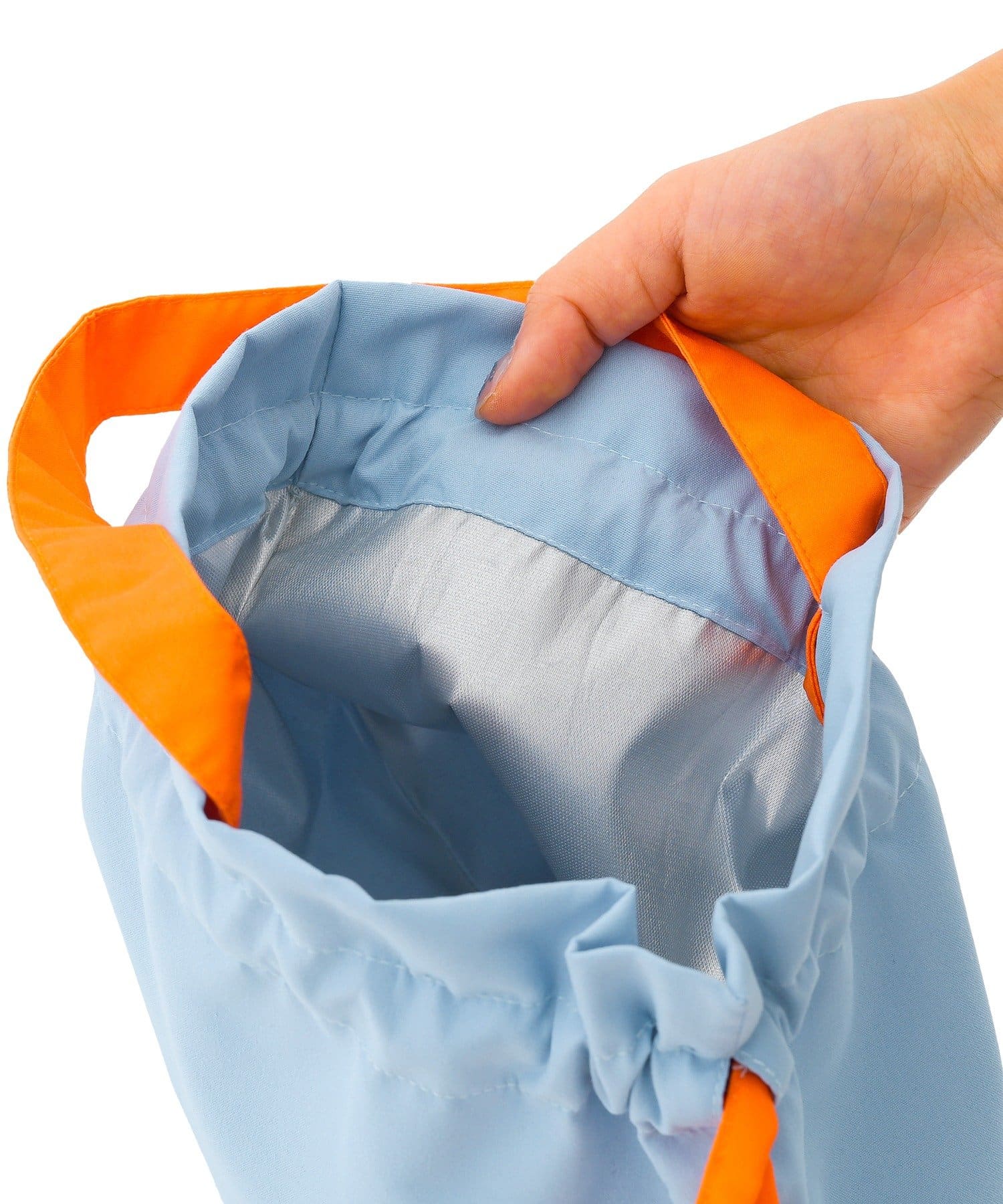 3COINS(スリーコインズ) 《裏地アルミ加工》ランチ巾着バッグ