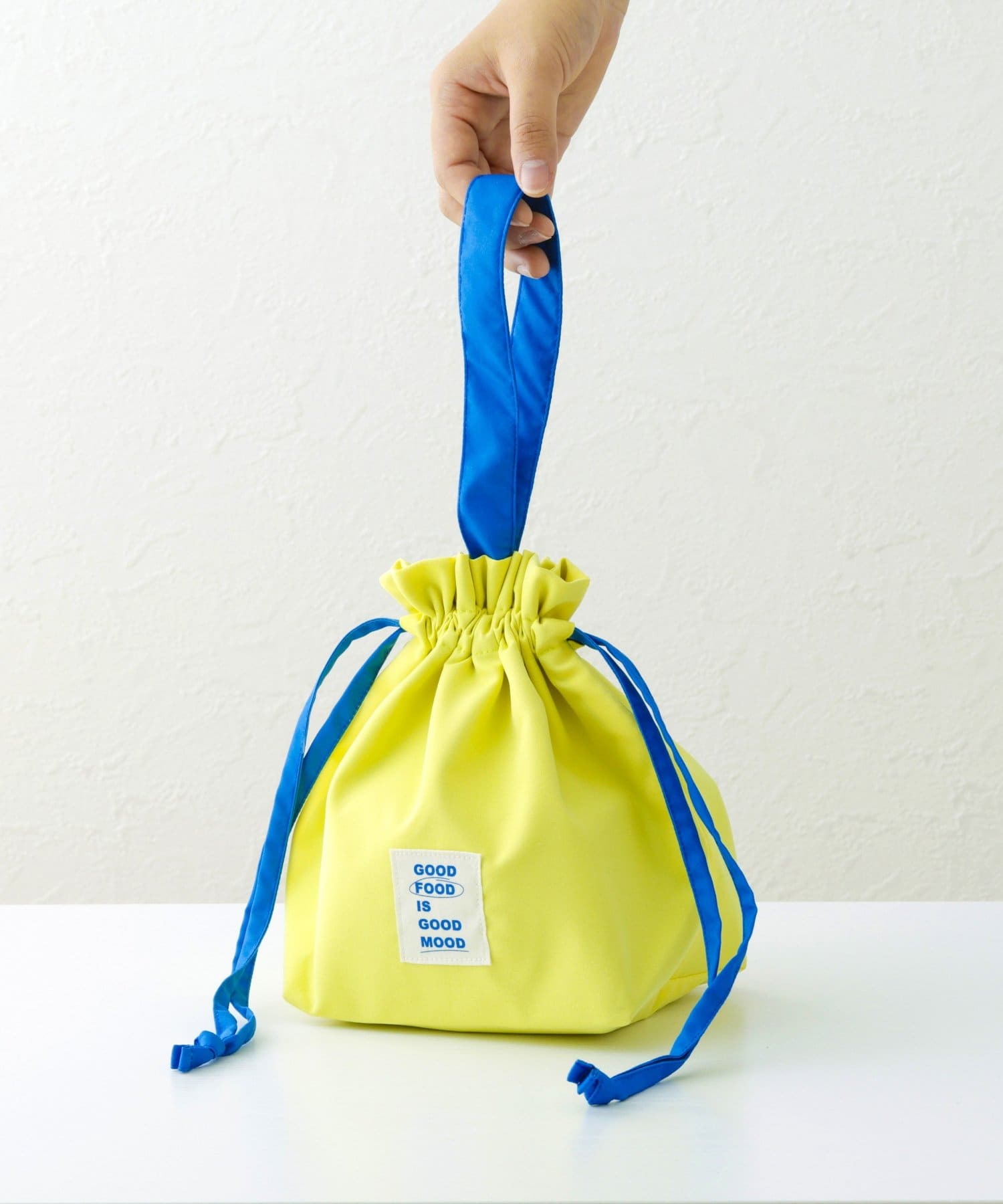 3COINS(スリーコインズ) 《裏地アルミ加工》ランチ巾着バッグ