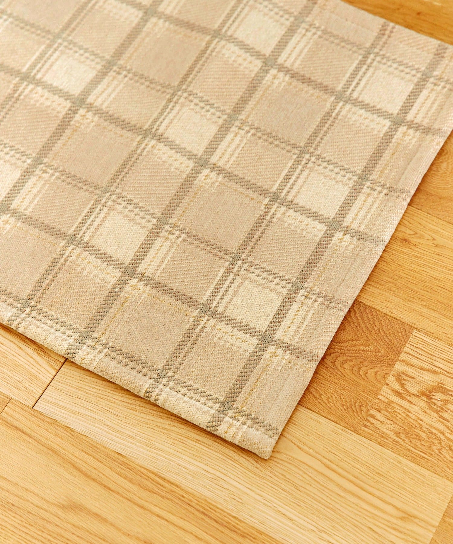 salut!(サリュ) チェックジャガードマット：50×80cm