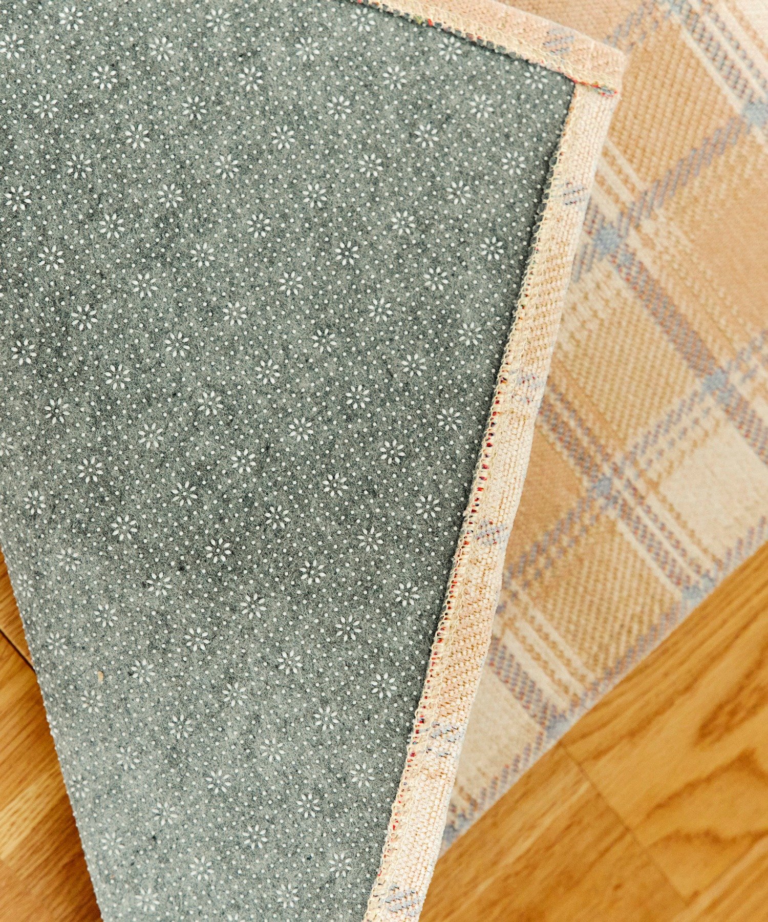 salut!(サリュ) チェックジャガードマット：50×80cm