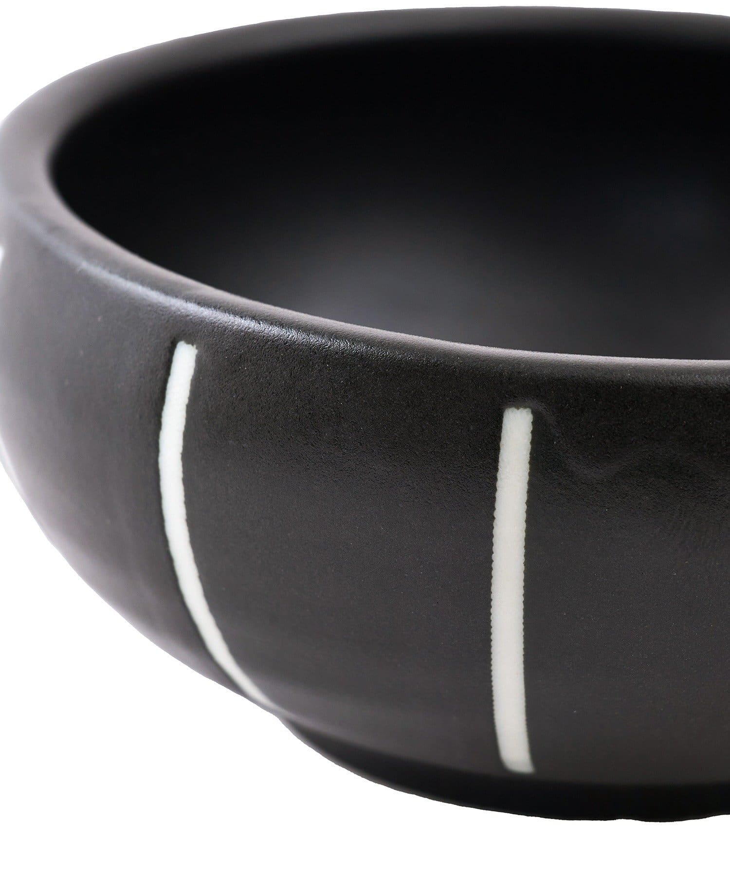 salut!(サリュ) すくいやすい縦縞ボウル：9cm／新生活食器