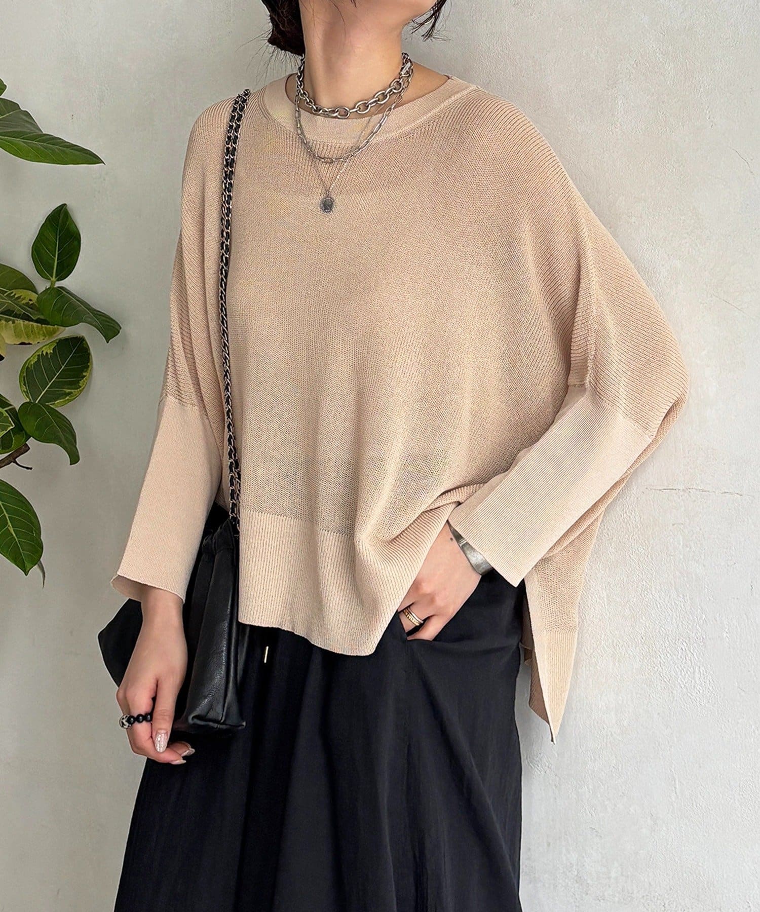 un dix cors(アンディコール) UVカットワイドプルオーバー