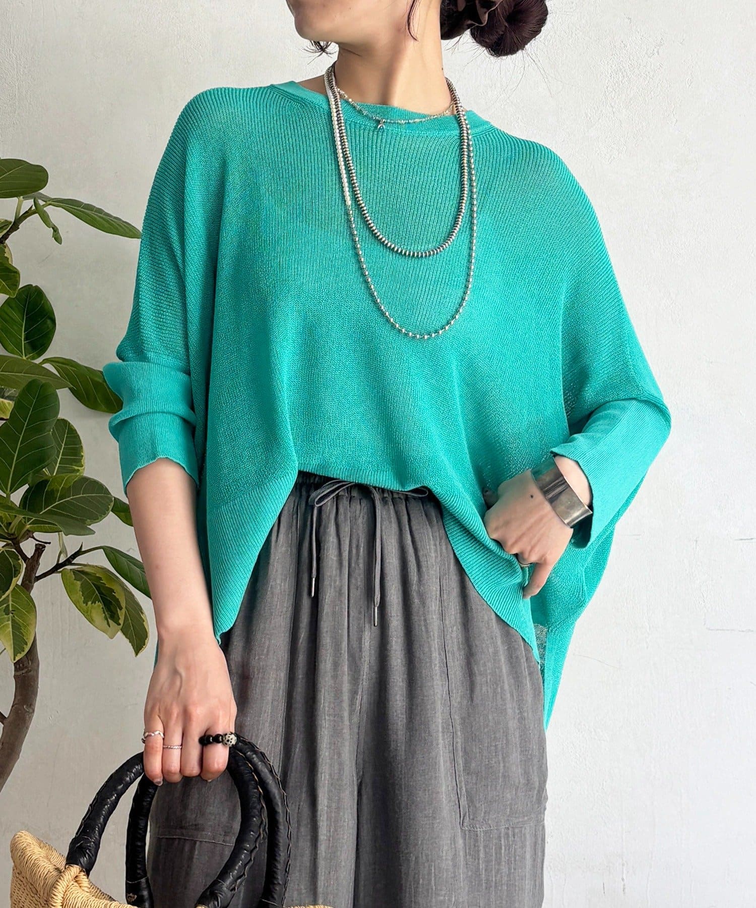 un dix cors(アンディコール) UVカットワイドプルオーバー