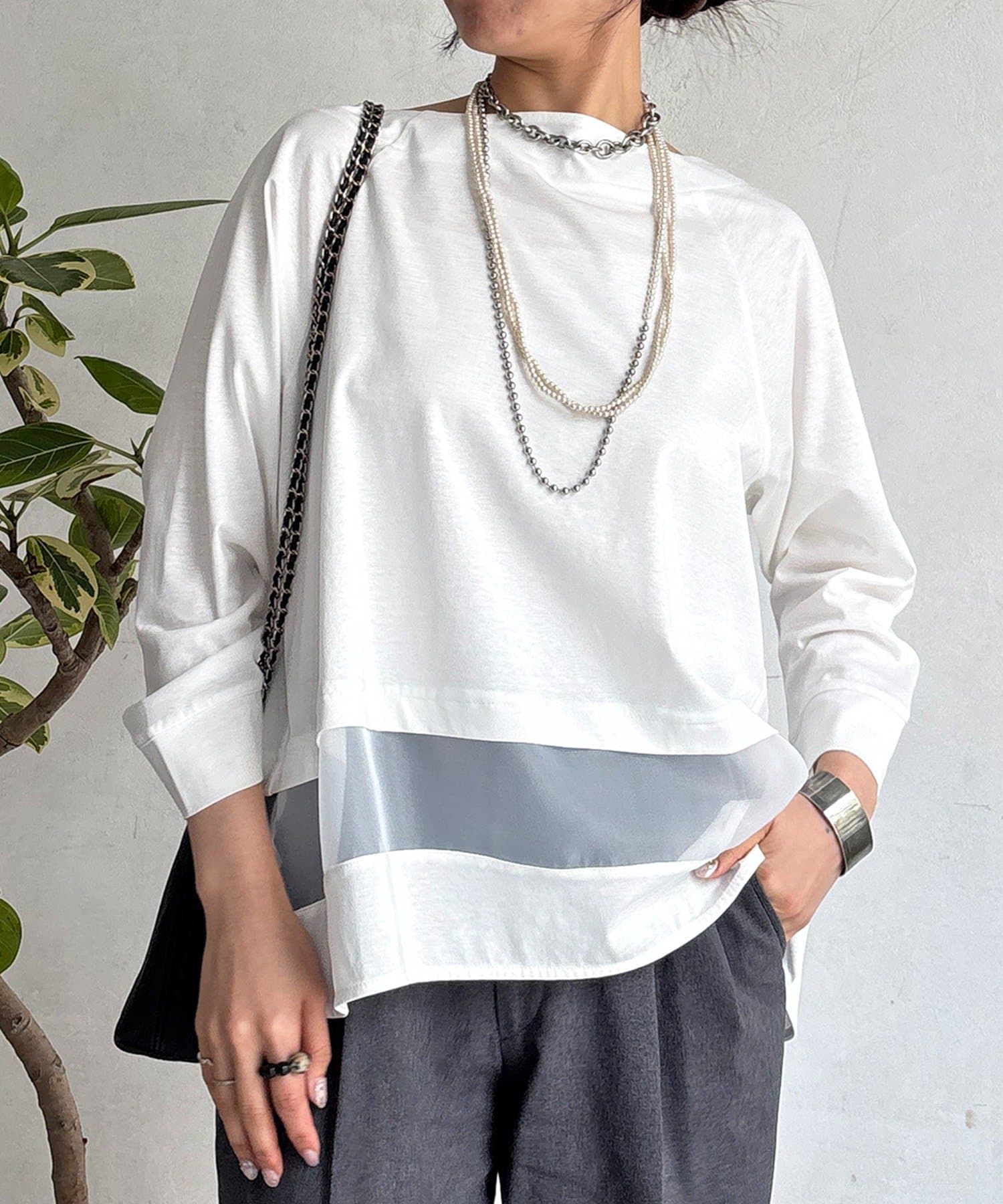 un dix cors(アンディコール) シアーラインシルケットプルオーバー