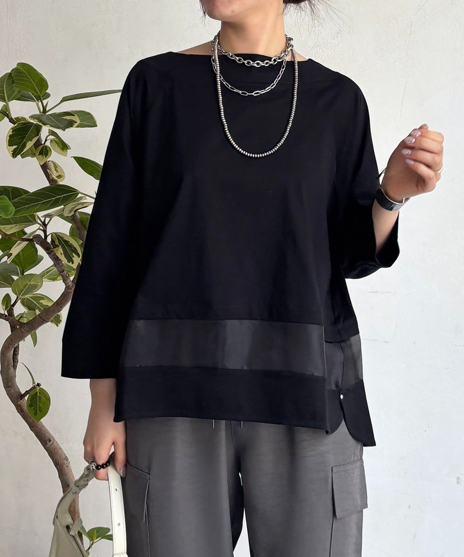 un dix cors(アンディコール) シアーラインシルケットプルオーバー