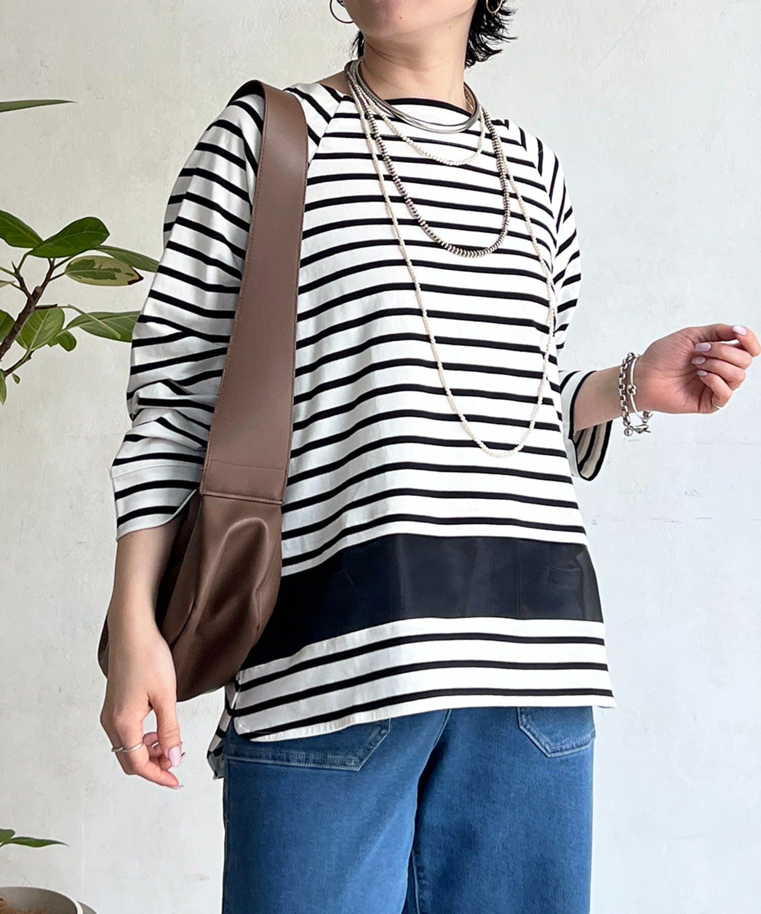 un dix cors(アンディコール) シアーラインシルケットプルオーバー