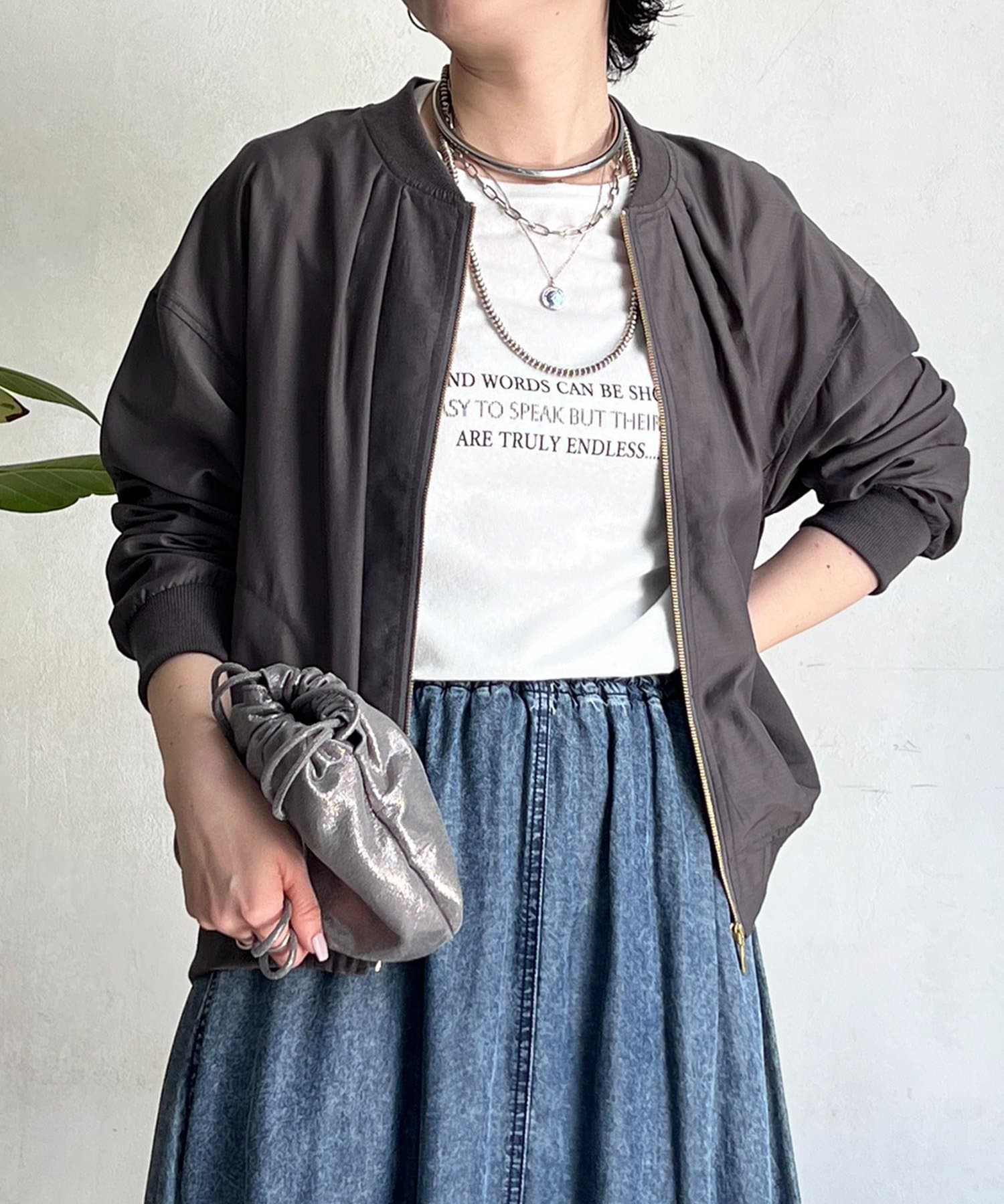 un dix cors(アンディコール) シアーMA1ブルゾン