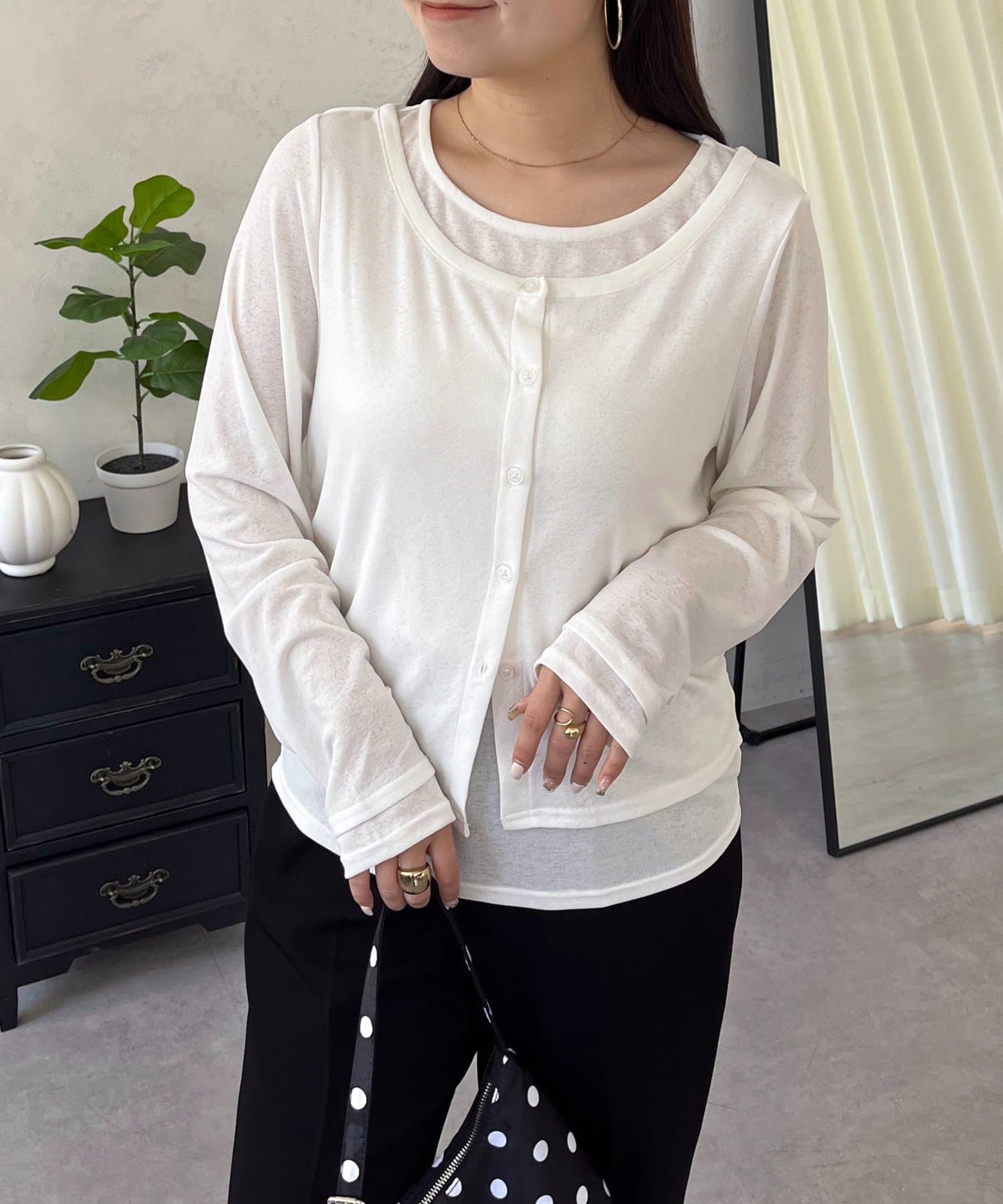 prose verse(プロズヴェール) レイヤードライクシアートップス