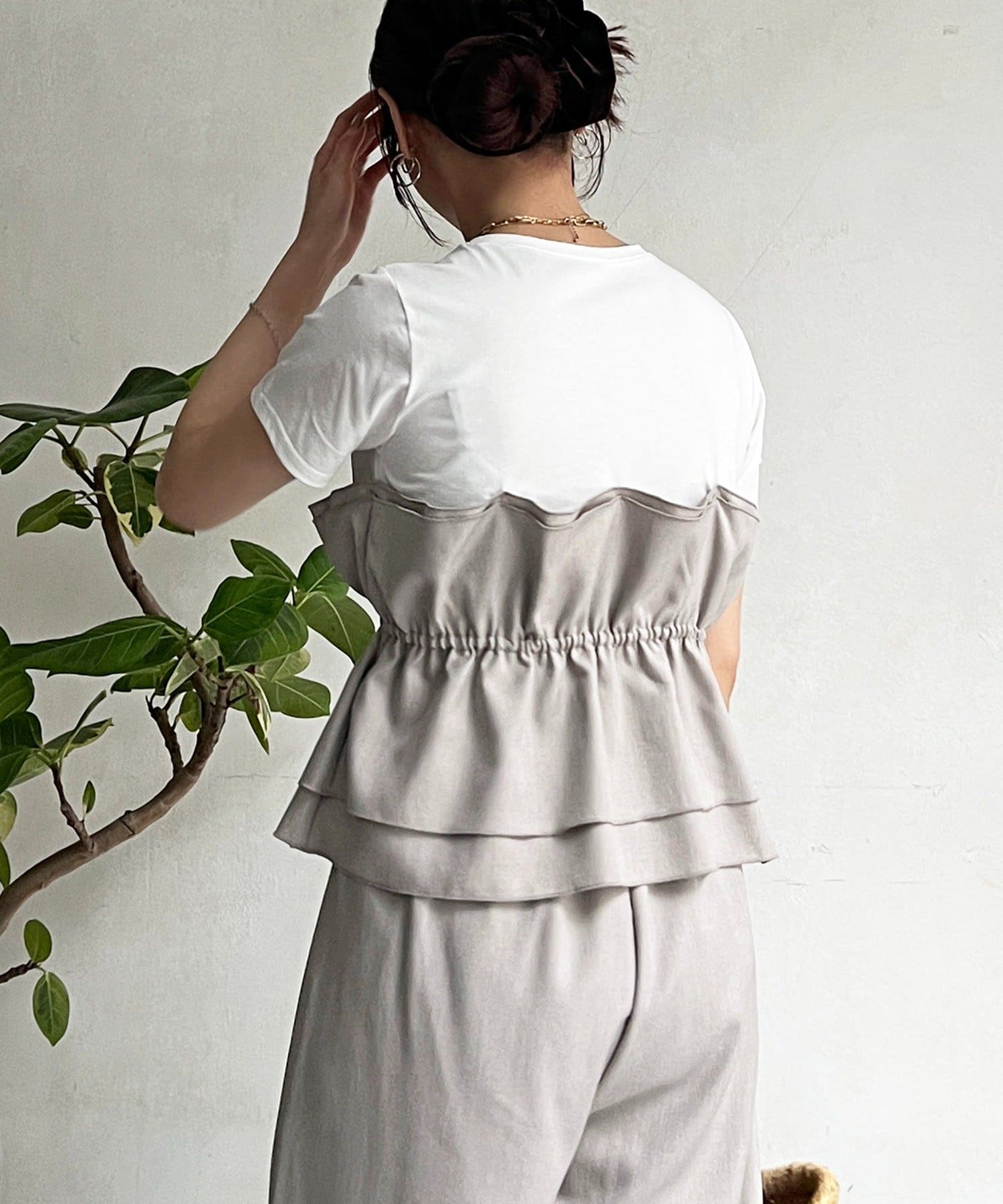 un dix cors(アンディコール) フリルセットアップ