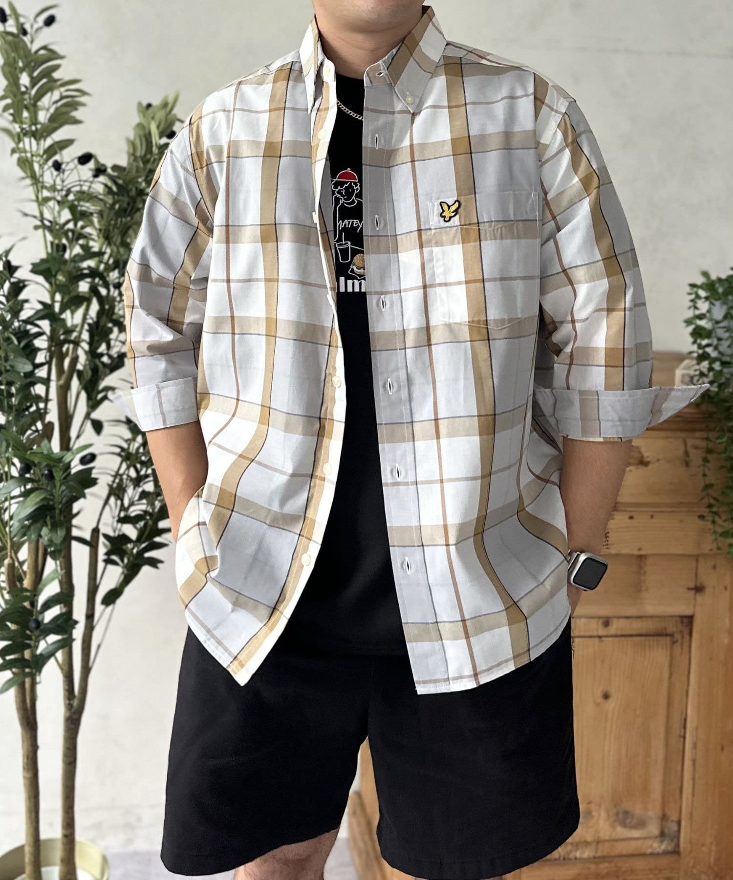 LYLE&SCOTT】七分袖チェックシャツ | LOCUST(ローカスト)メンズ | PAL